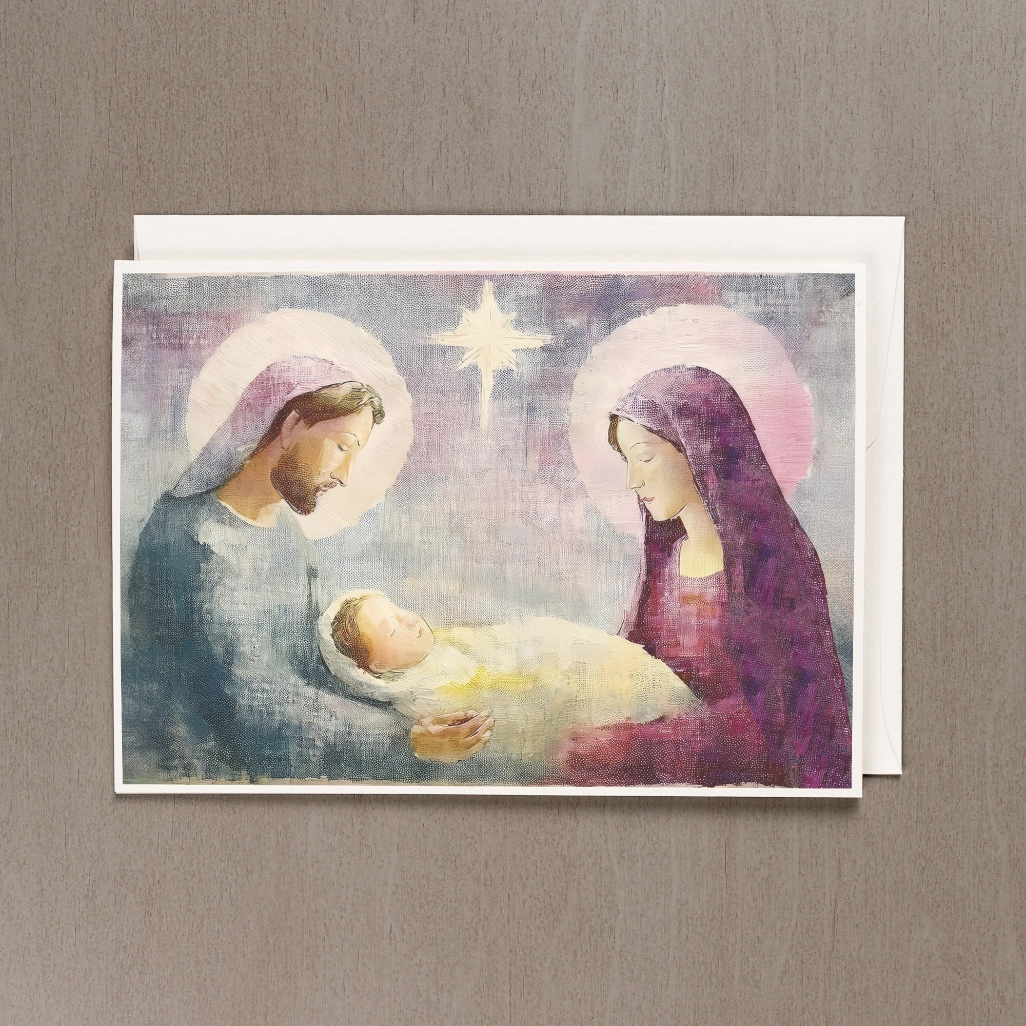Holy Family Oil on Canvas Christmas Cards - Set of 20 - Image 4