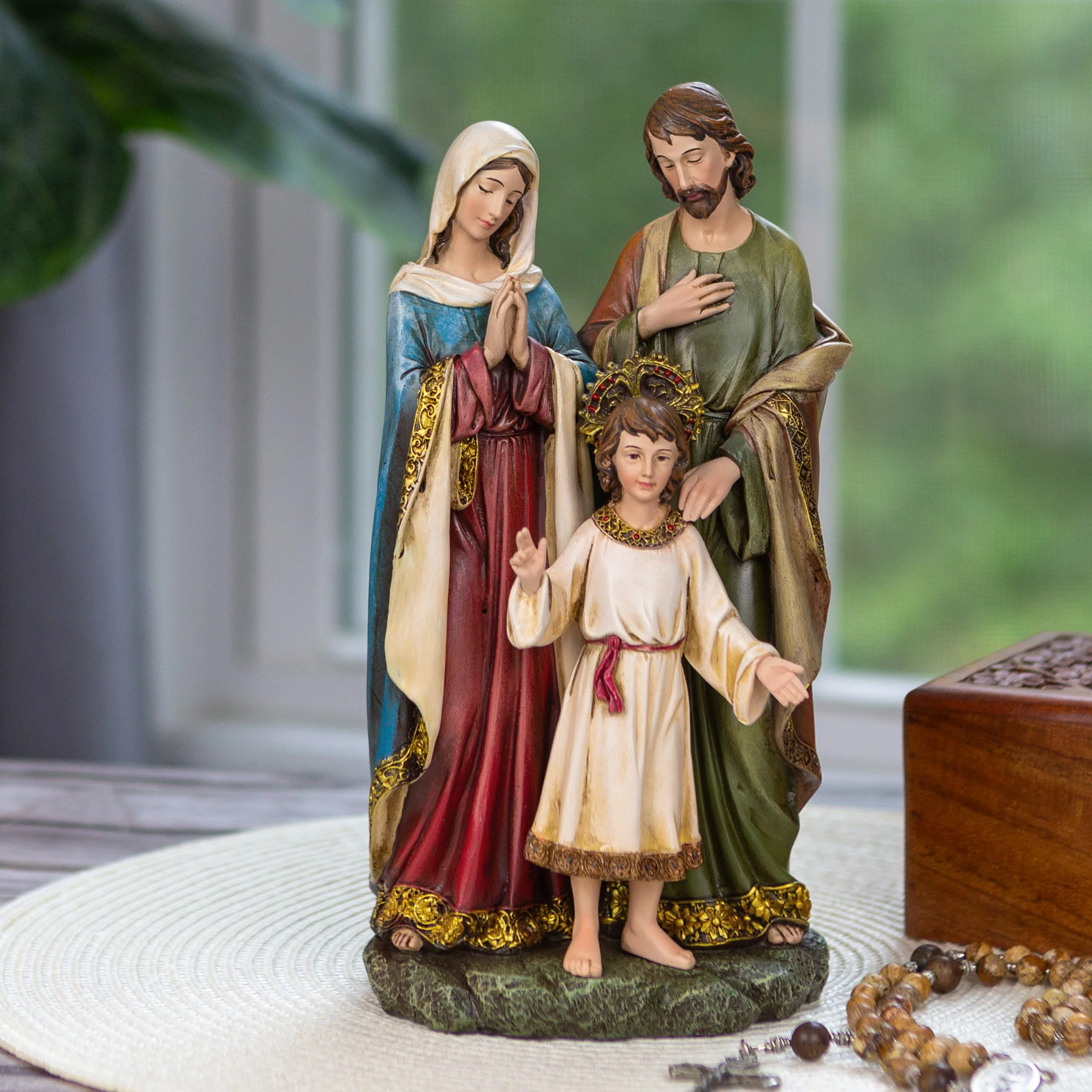 Holy Family Statue, 9.75 inches
