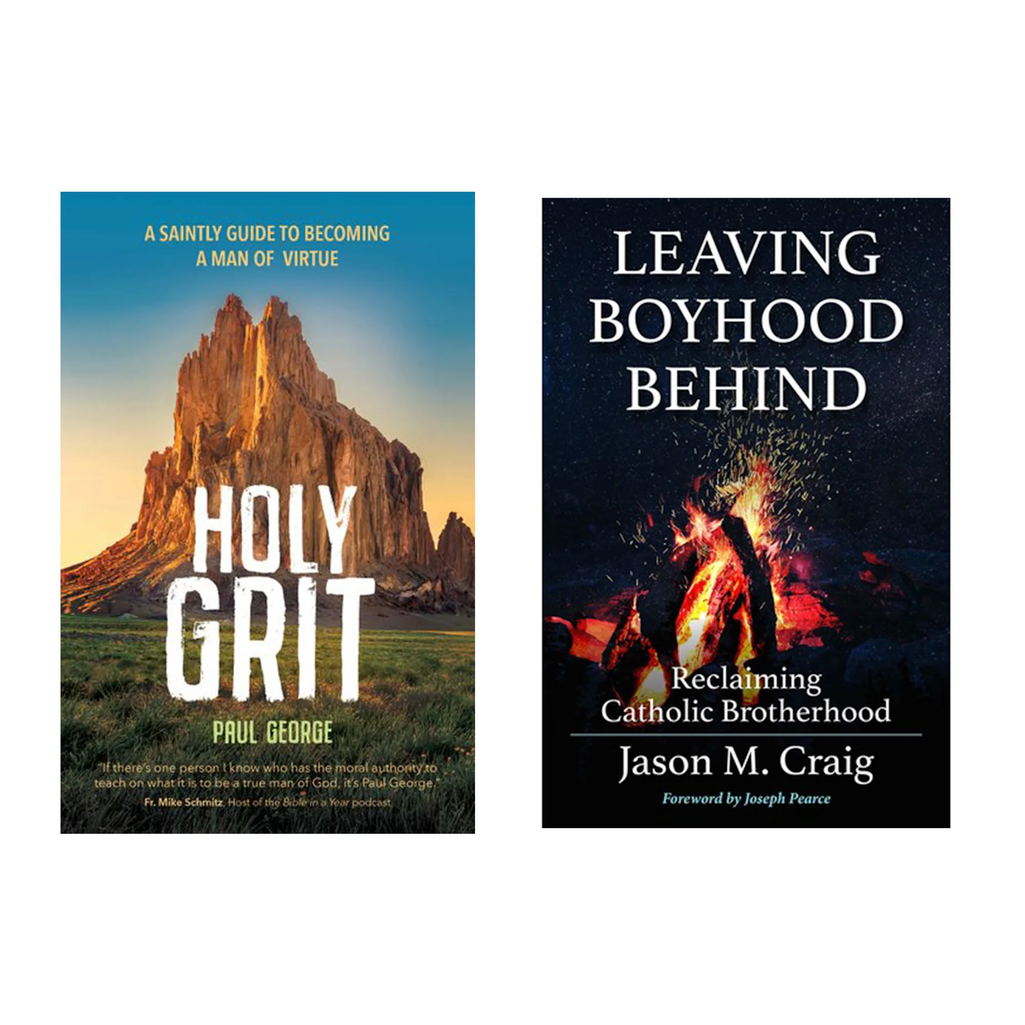 Holy Grit: A Saintly Guide to Becoming a Man of Virtue & Leaving Boyhood Behind: Reclaiming Catholic Brotherhood (2 Book Set) - Image 2