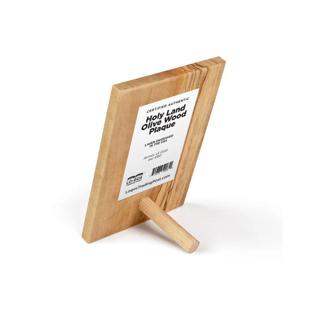 Holy Land Armor of God Olive Wood Plaque - Image 2