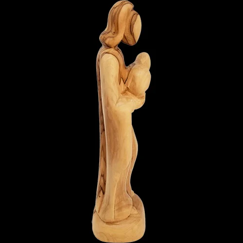 Holy Land Olive Wood Good Shepherd Statue - 10" - Image 5