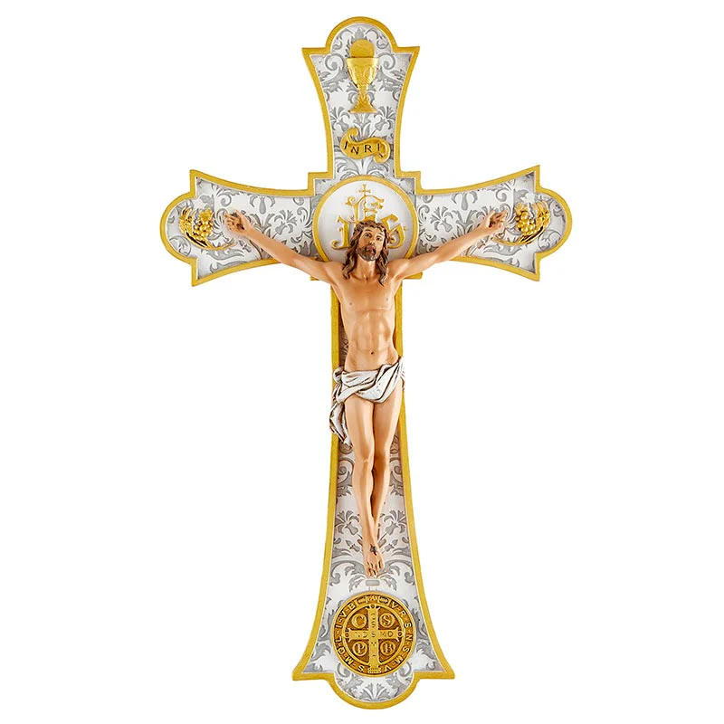 Holy Mass Wall Crucifix - 8"