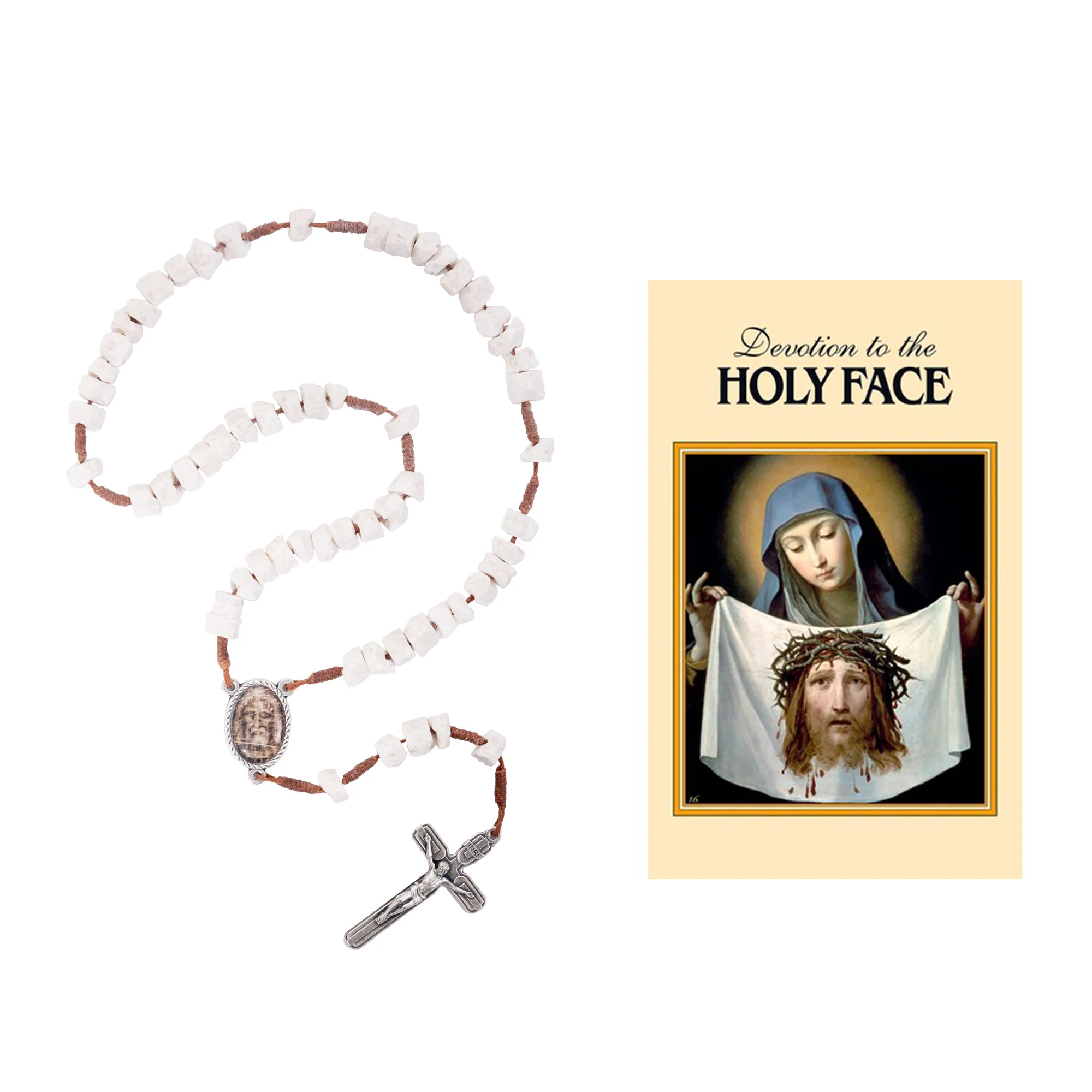 Holy Shroud Corded Rosary & Devotion to the Holy Face Gift Set - Image 2