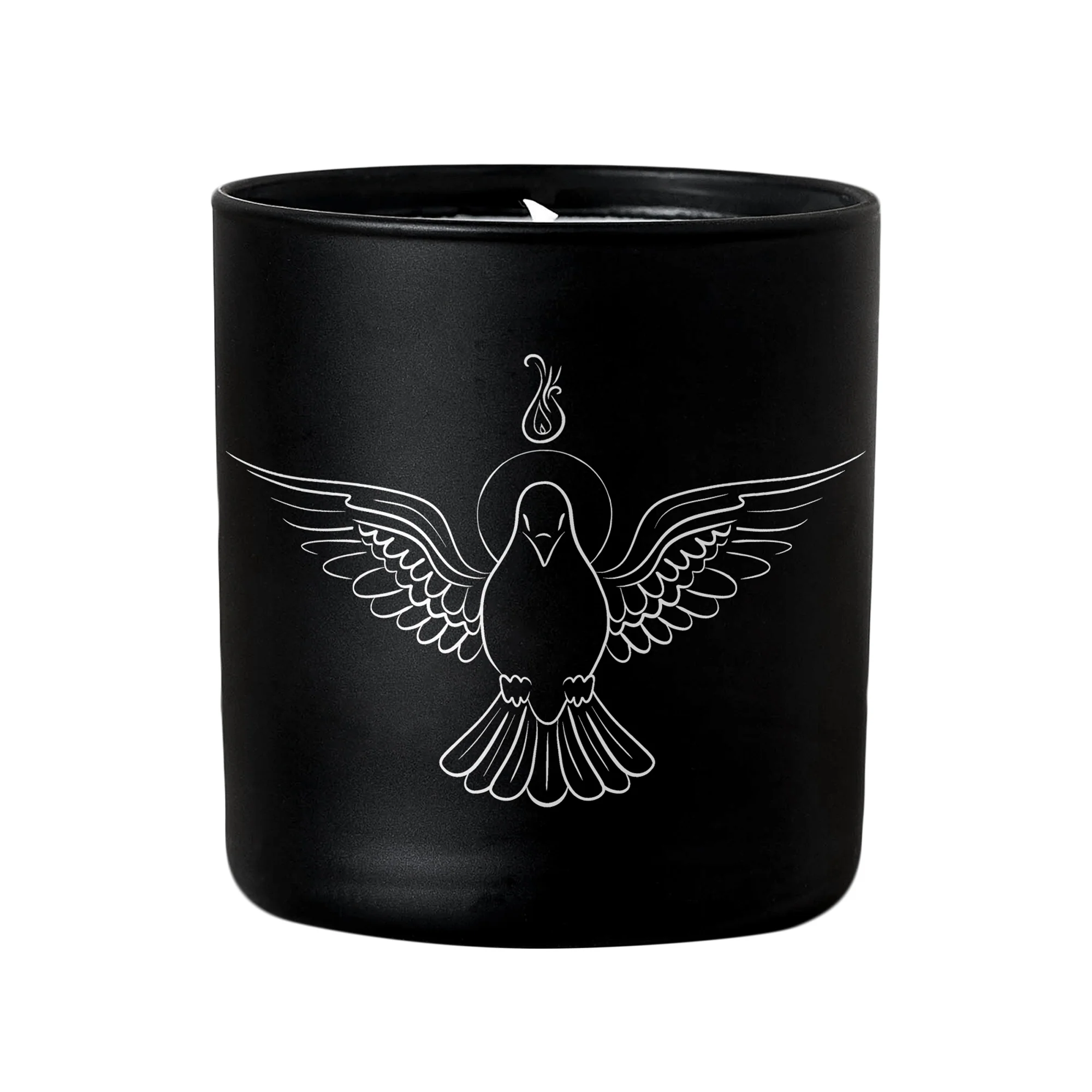 Holy Spirit Dove Candle - Black - Image 3
