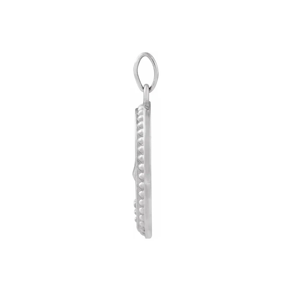 Holy Spirit Dove Pendant Necklace with Natural Diamonds - 18" - Image 4