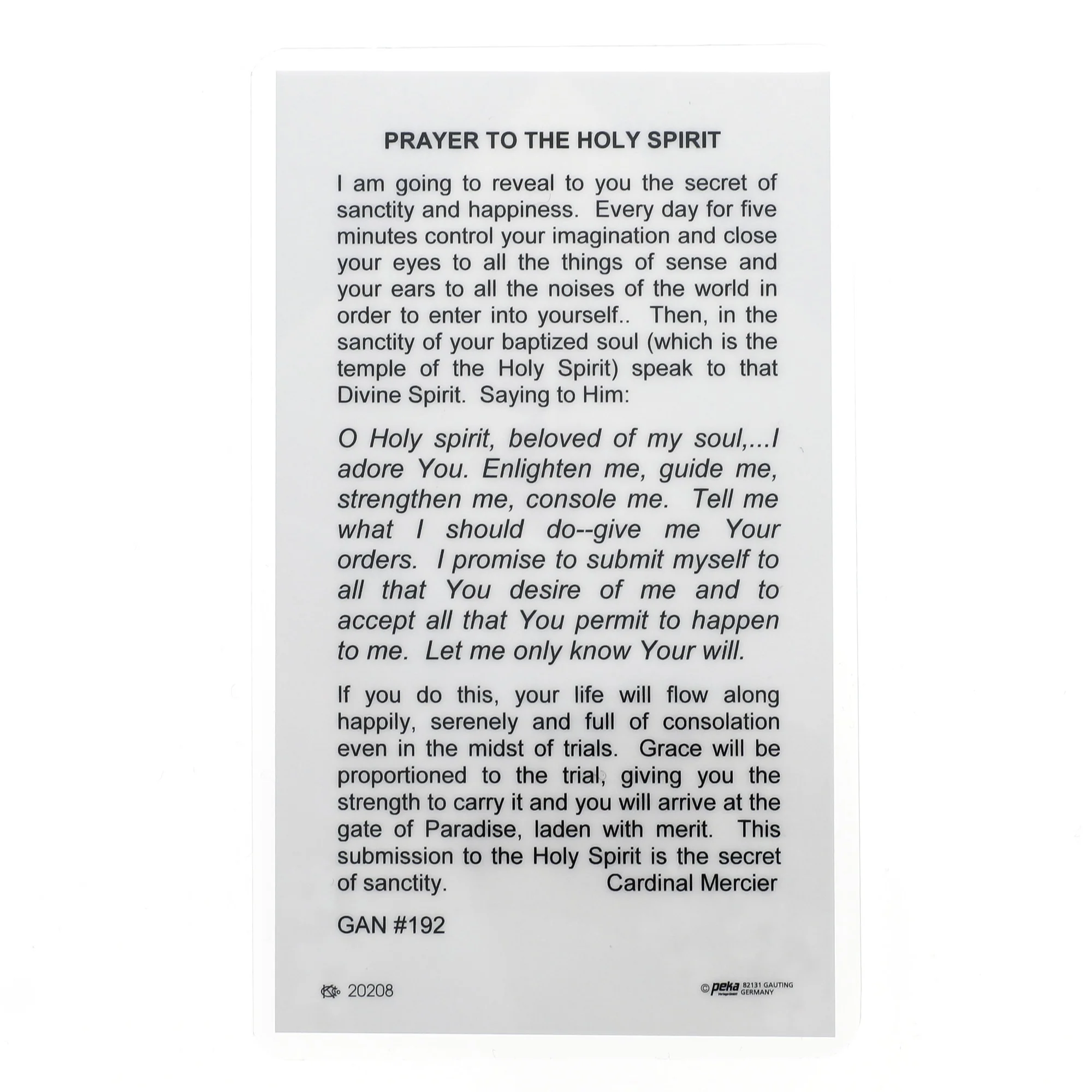 Holy Spirit Prayer Card Set - Image 3