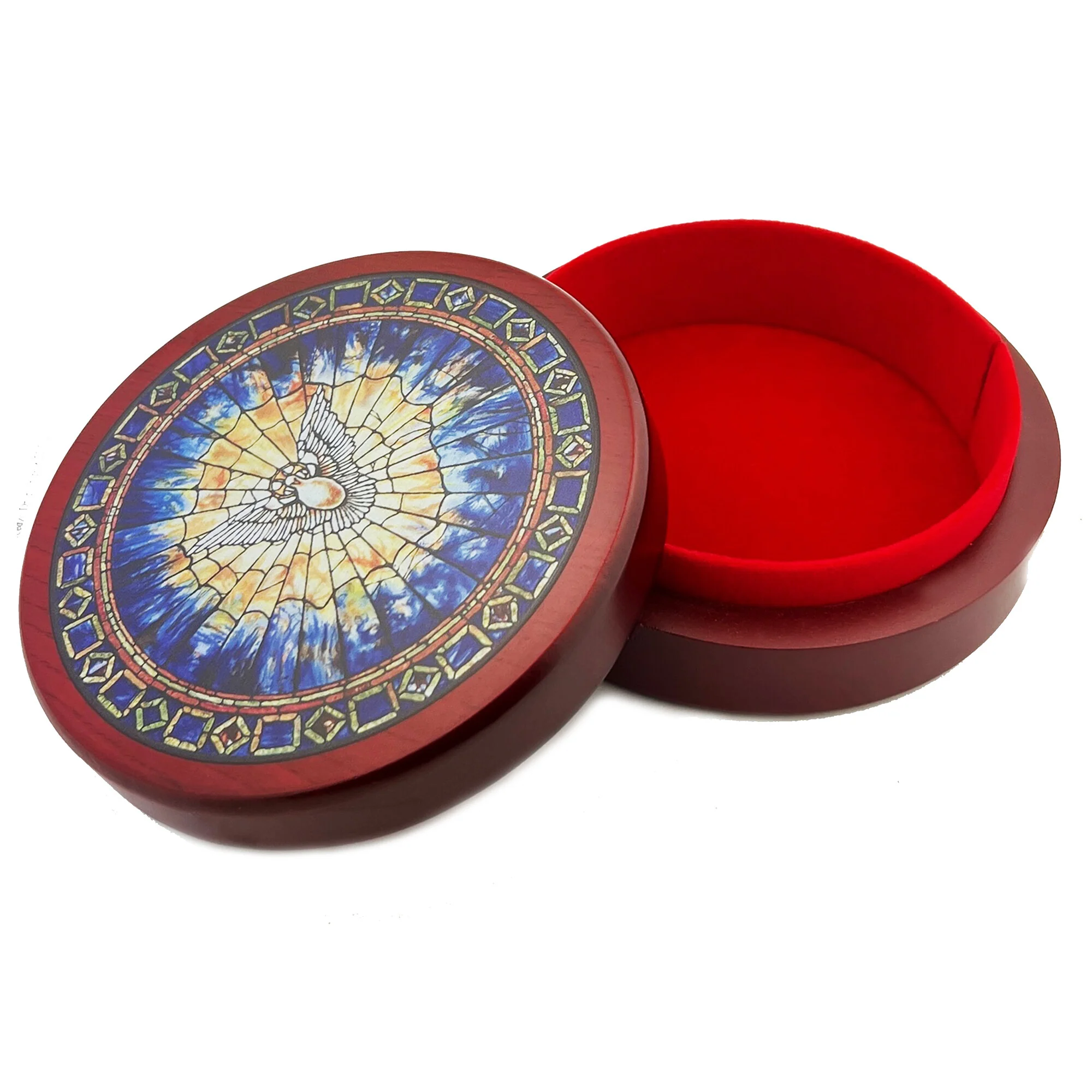Holy Spirit Window Wooden Keepsake Box - Image 2