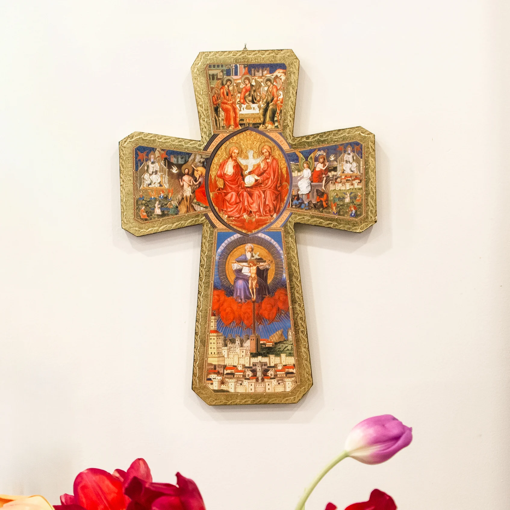 Holy Trinity Cross Italian Plaque - Image 2