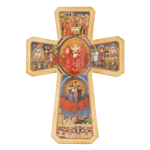 Holy Trinity Cross Italian Plaque - Image 3