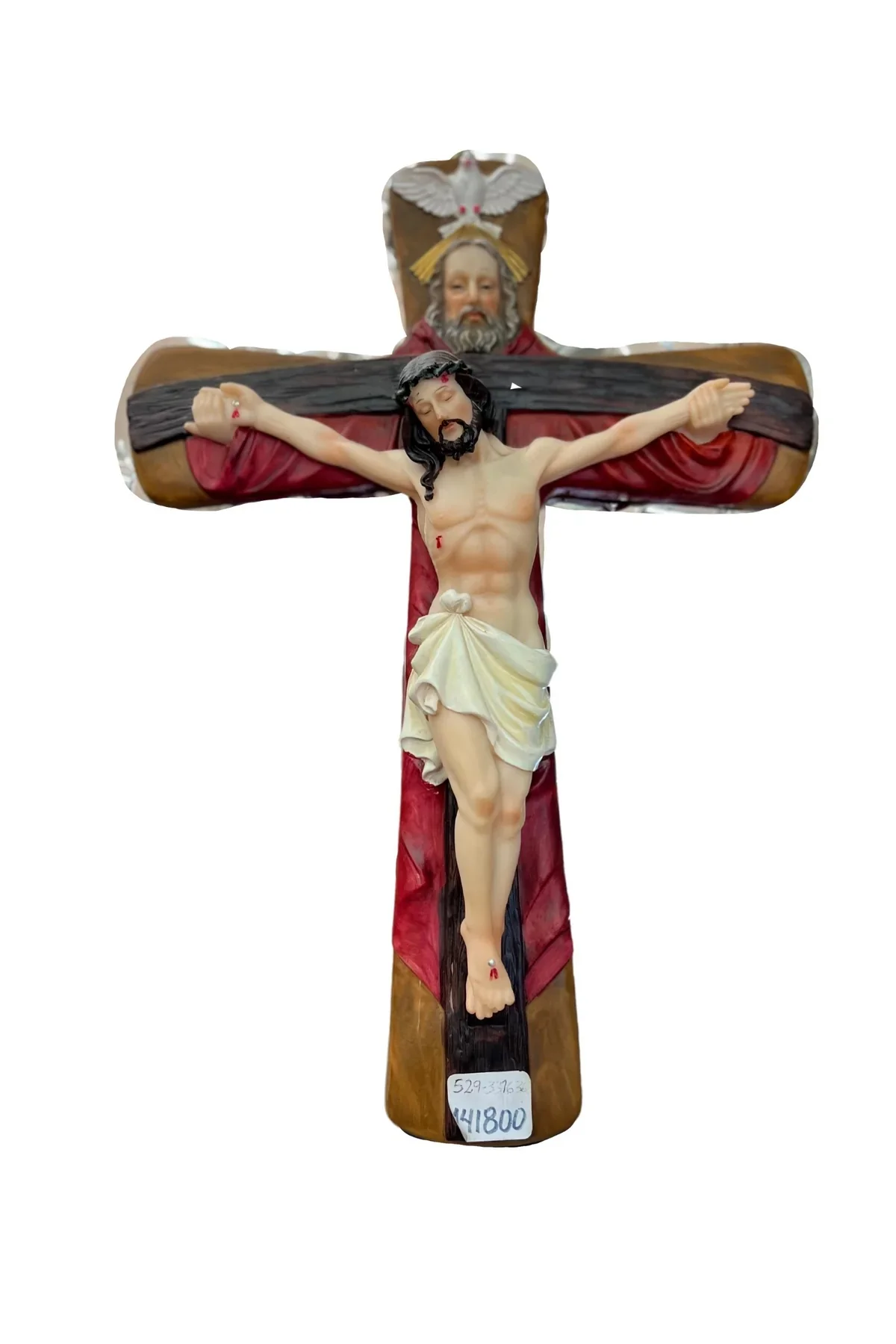 Holy Trinity Wall Cross - 16" - Image 2