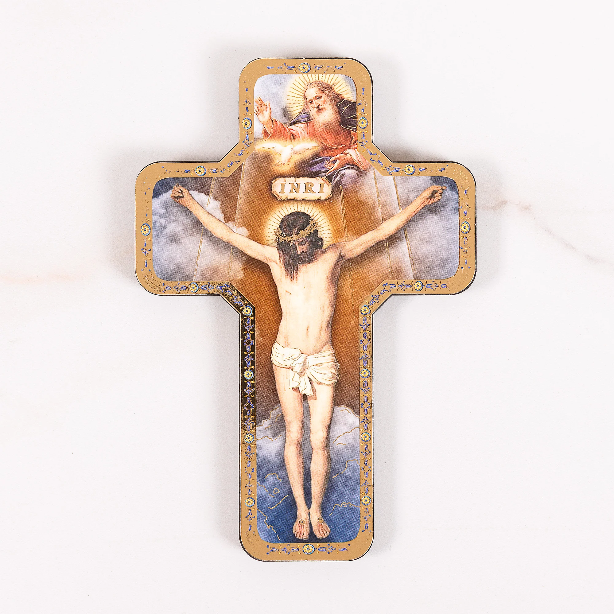 Holy Trinity Wall Crucifix - 7"