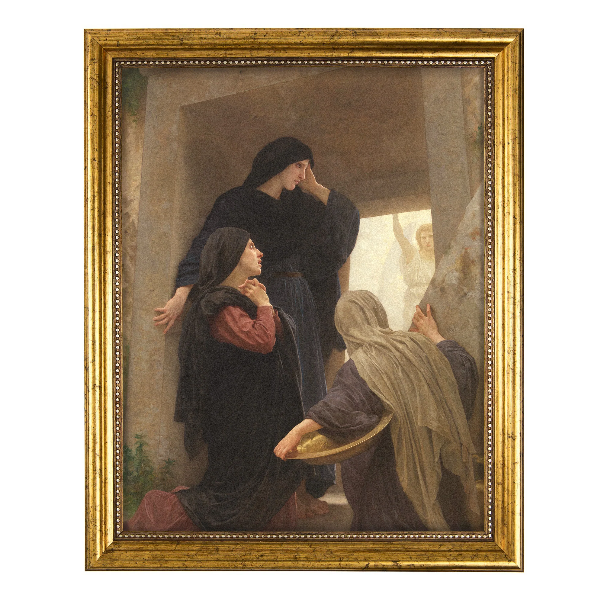 Holy Women at the Tomb Gold Framed Print - Multiple Sizes