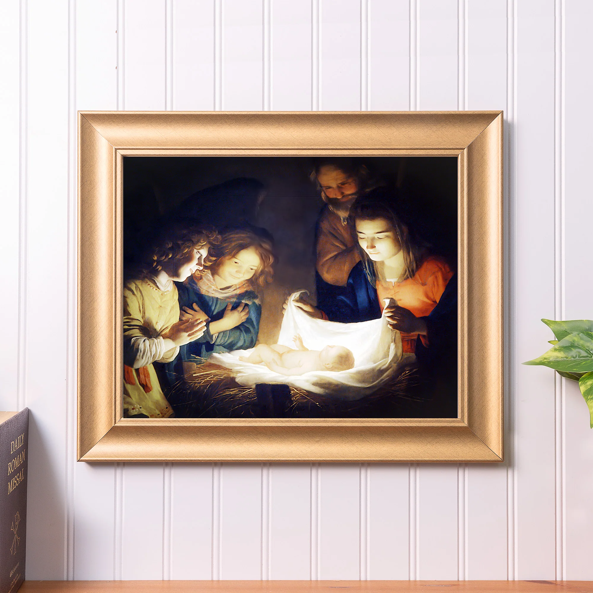 Honthorst Nativity Gold Framed Print - Multiple Sizes - Image 3