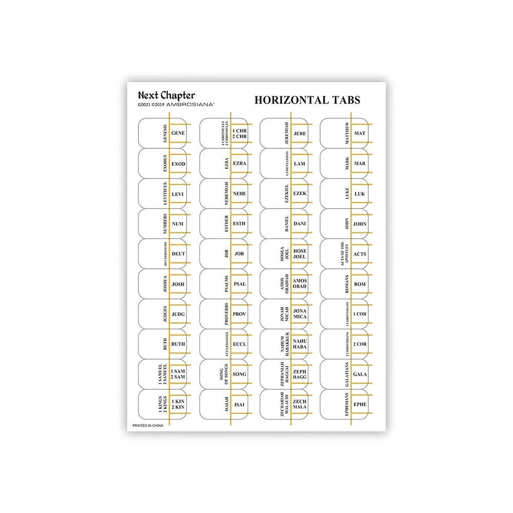 Horizontal Catholic Bible Tabs - Image 3