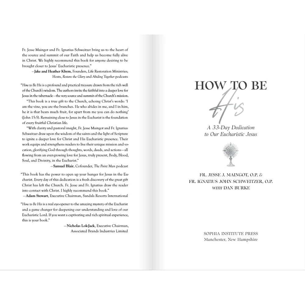How to Be His: A 33-Day Dedication to Our Eucharistic Jesus - Image 2