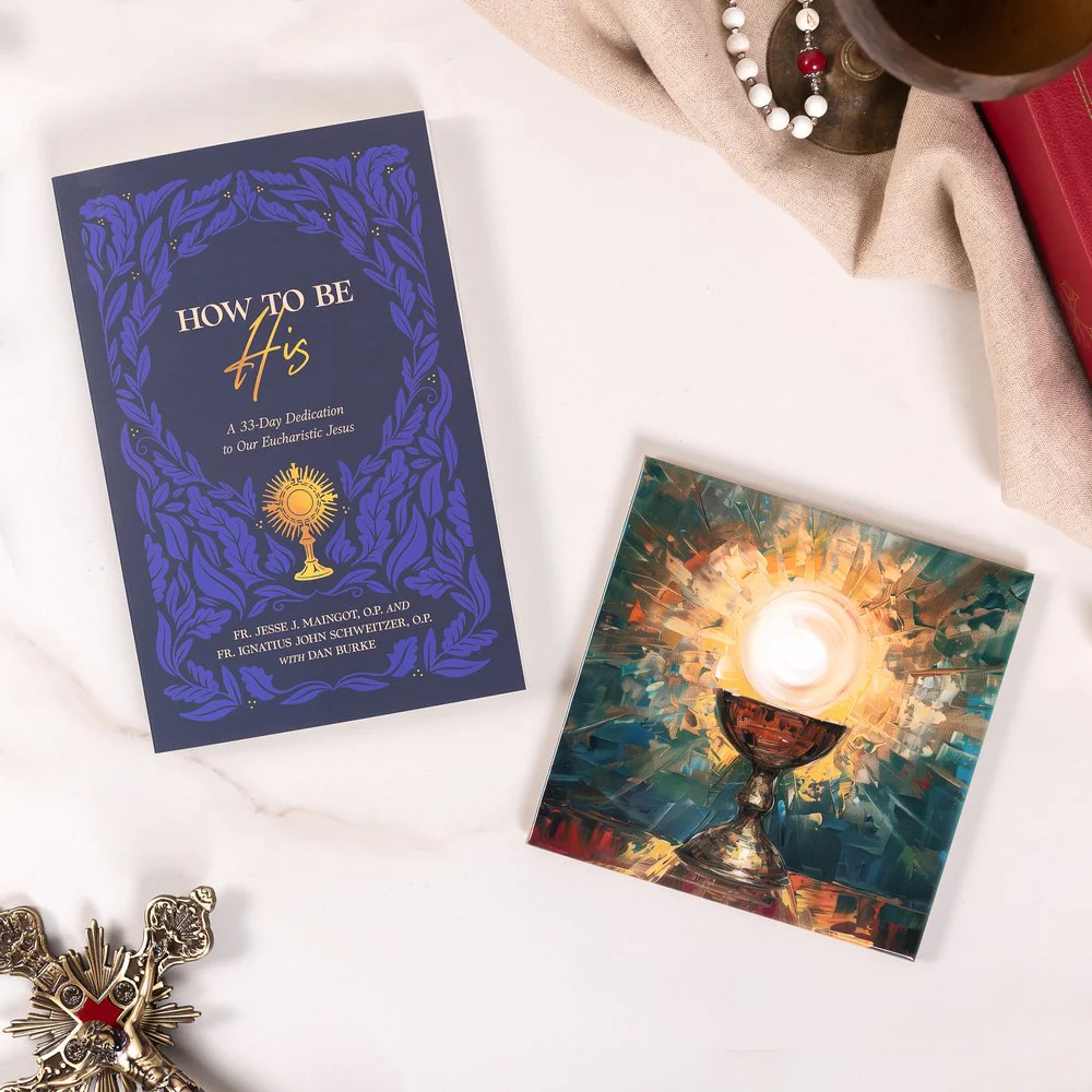 How to Be His Book & Holy Eucharist Ceramic Tile Gift Set