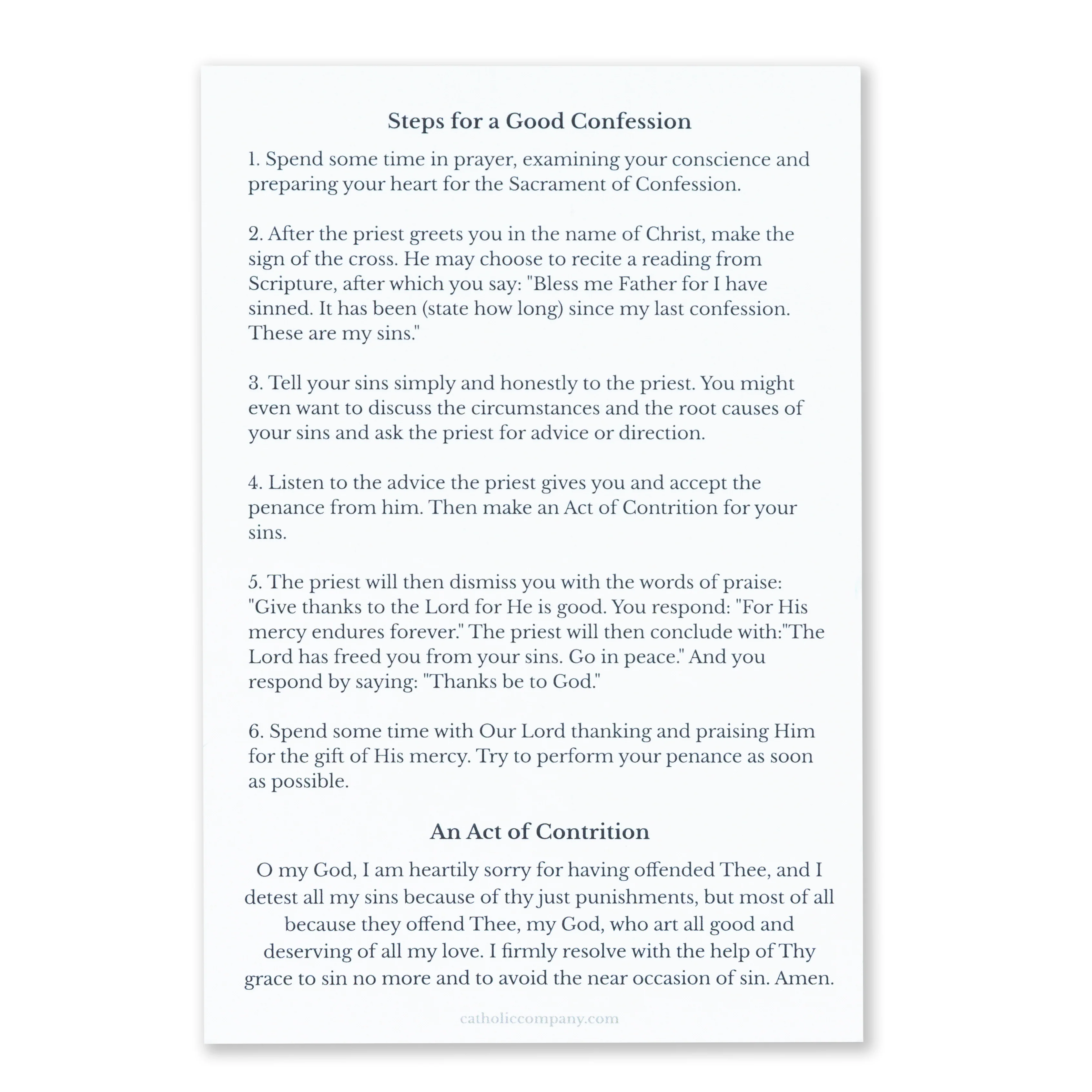 How To Make A Good Confession Card Pack - Image 5