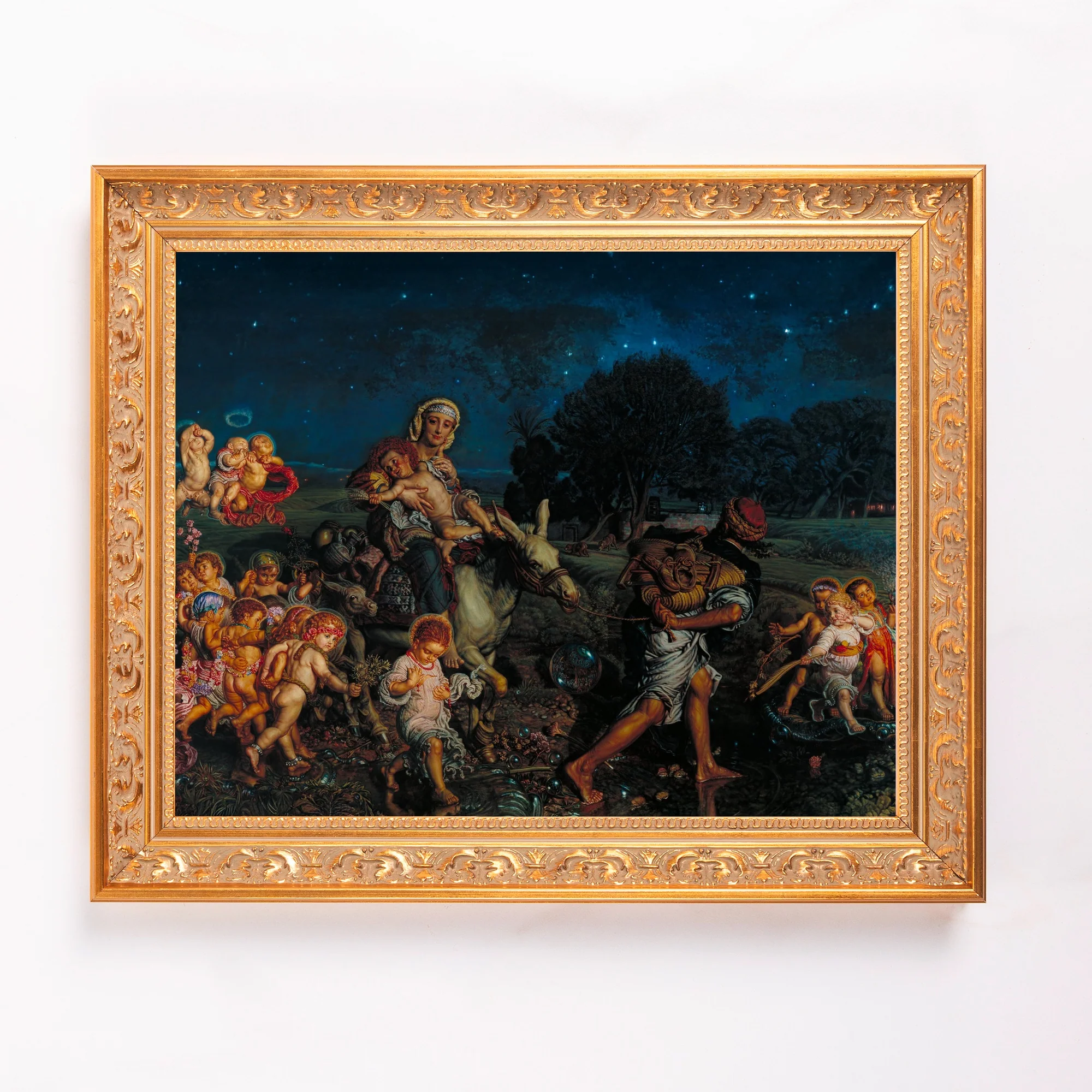 Hunt's Triumph of the Innocents Framed Canvas - Sacred Classics Collection - Image 2