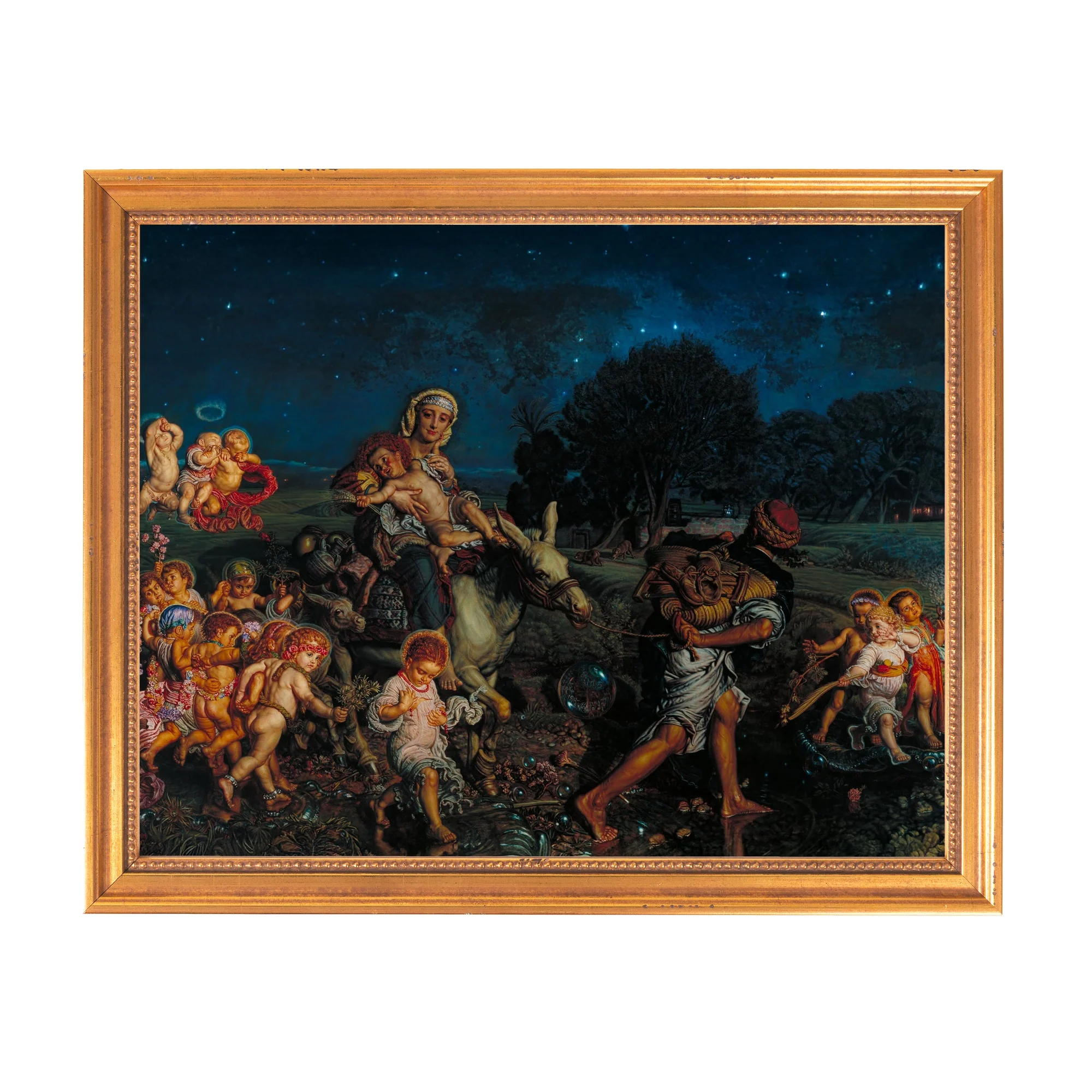 Hunt's Triumph of the Innocents Framed Canvas - Sacred Classics Collection - Image 6
