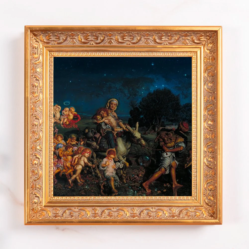 Hunt's Triumph of the Innocents Framed Canvas - Sacred Mini Collection - Image 2