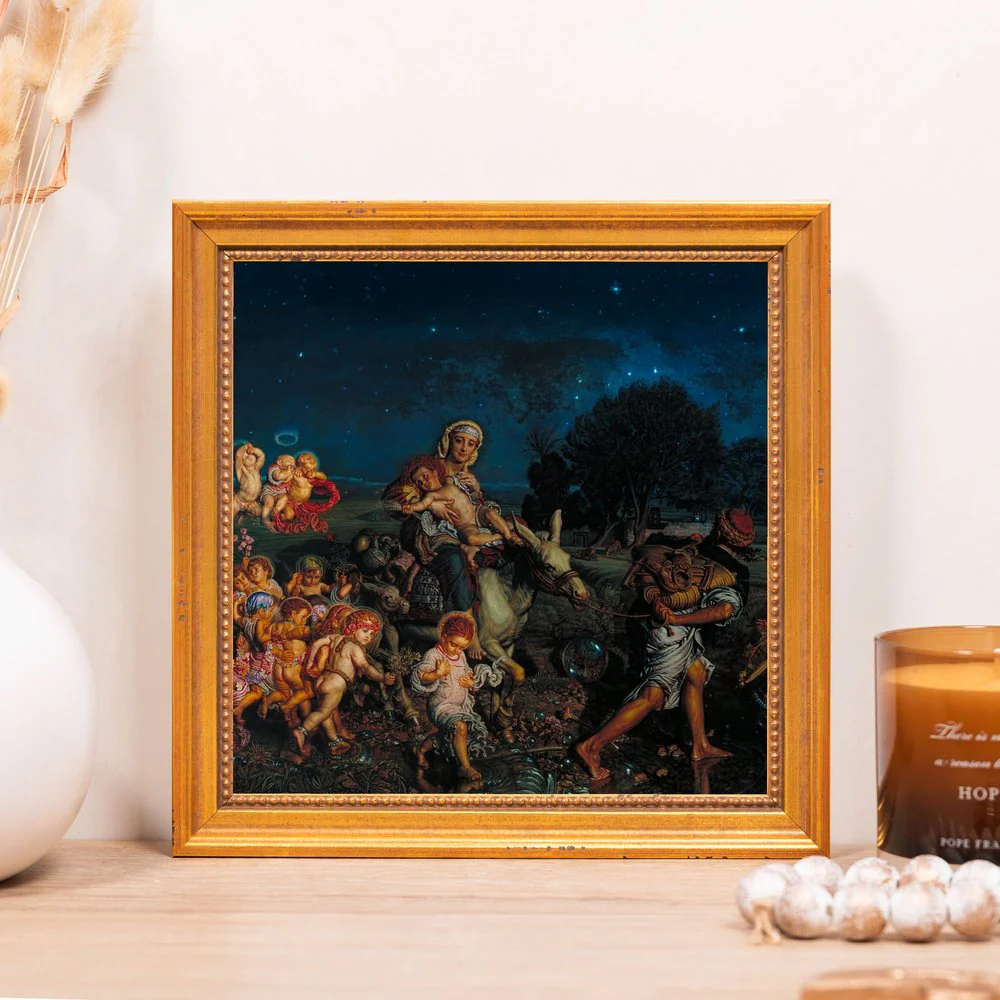 Hunt's Triumph of the Innocents Framed Canvas - Sacred Mini Collection - Image 5