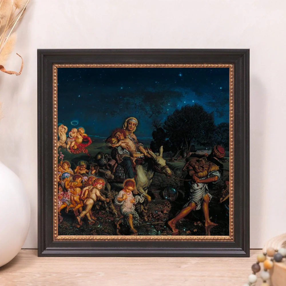Hunt's Triumph of the Innocents Framed Canvas - Sacred Mini Collection - Image 9
