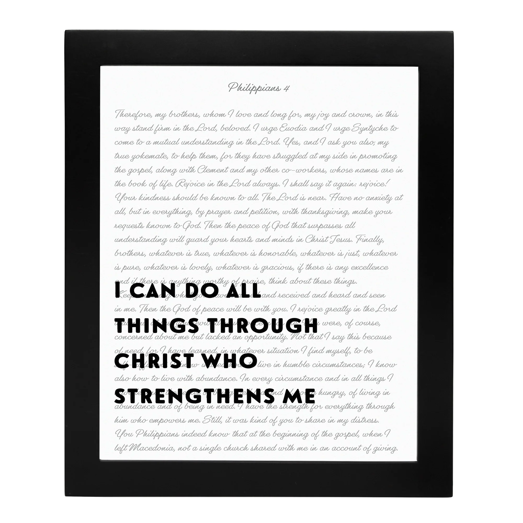 I Can Do All Things Through Christ Framed Print