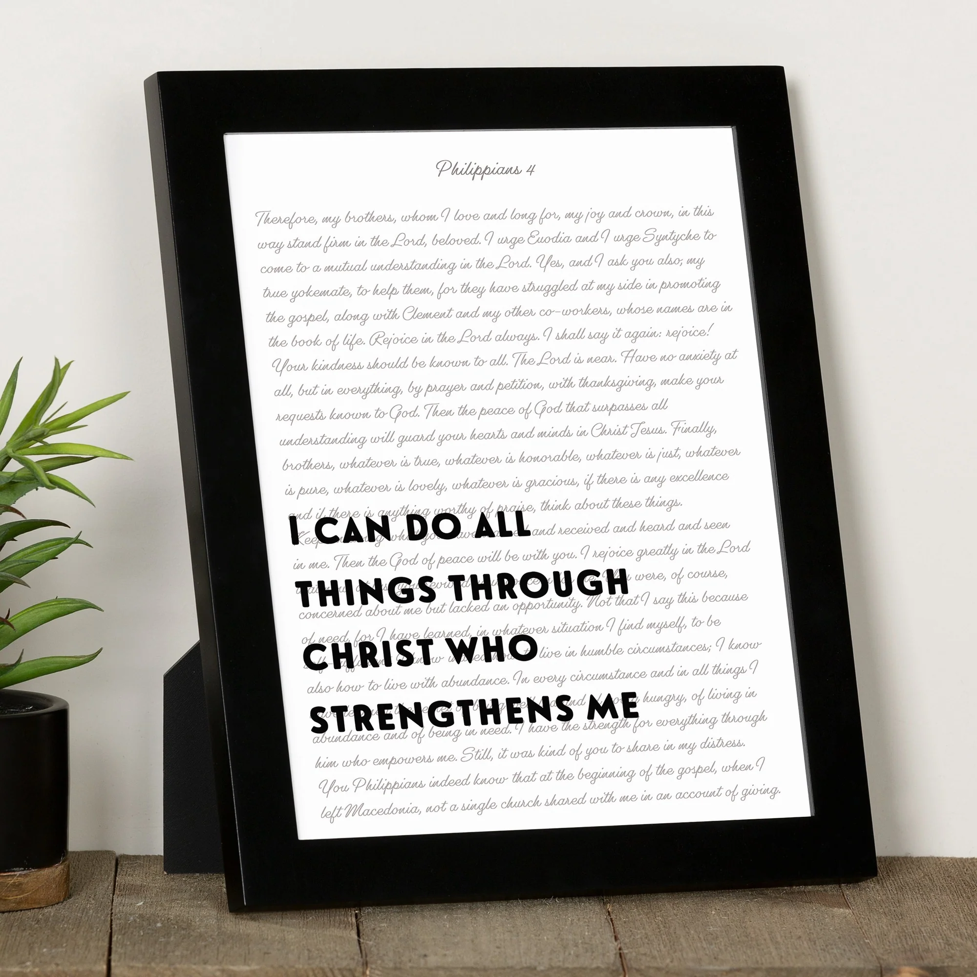I Can Do All Things Through Christ Framed Print - Image 2