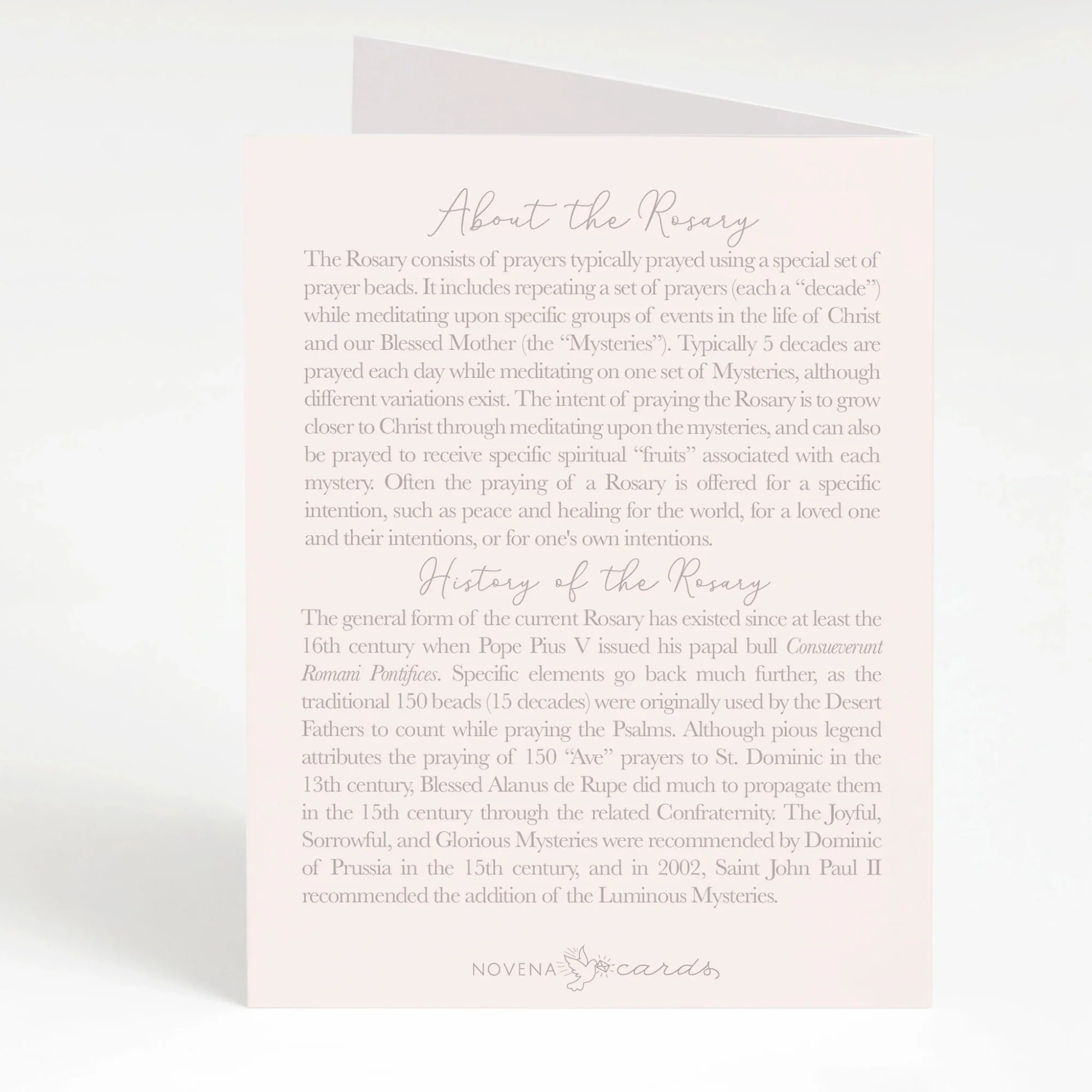 I Prayed a Rosary for You Flower Bouquet Greeting Cards (Variety 4 Pack) - Image 3