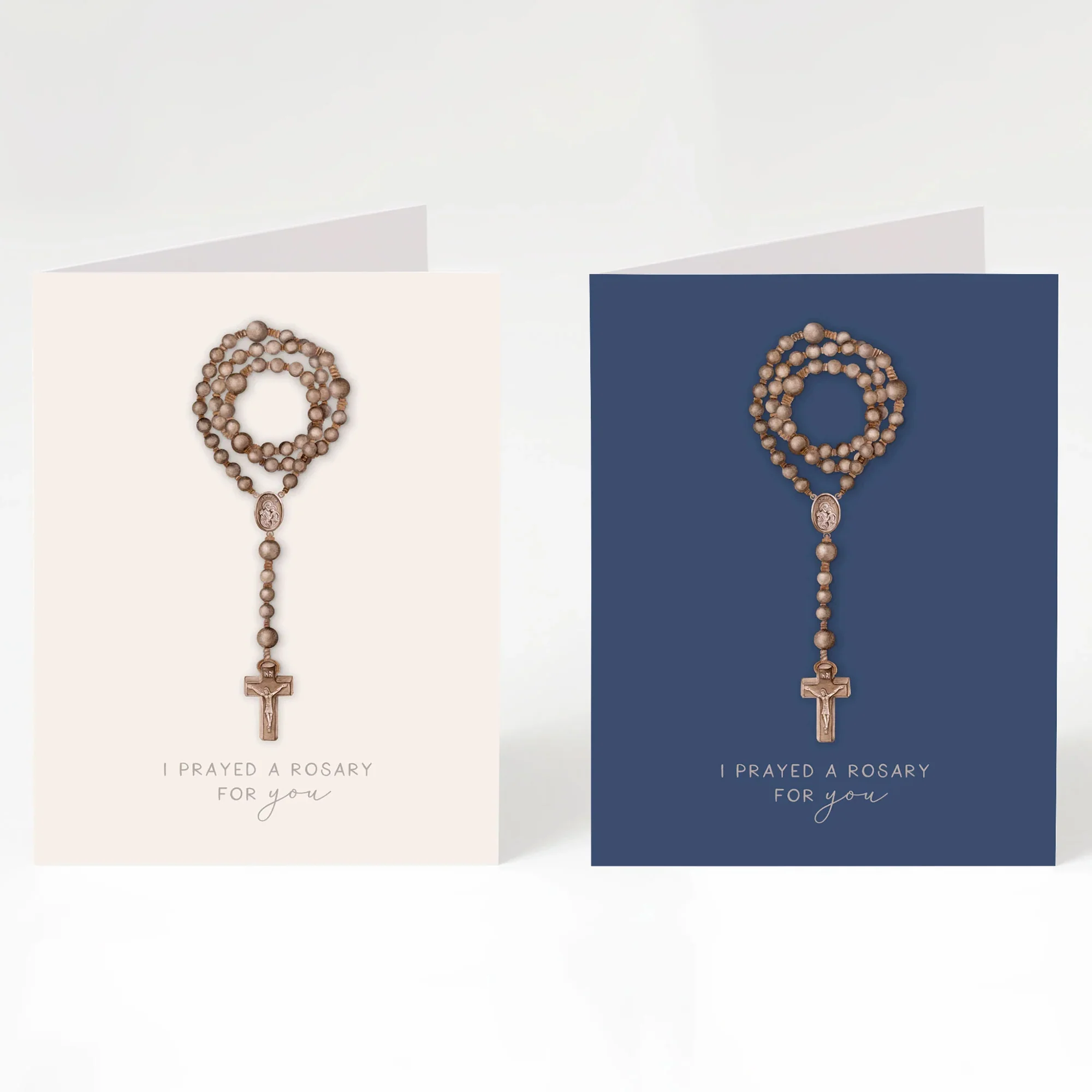 I Prayed a Rosary for You Greeting Cards (Variety 4 Pack)