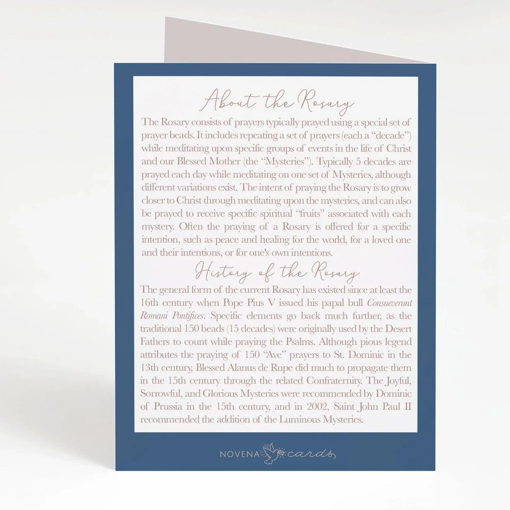 I Prayed a Rosary for You Priest Anniversary Greeting Card - Image 2