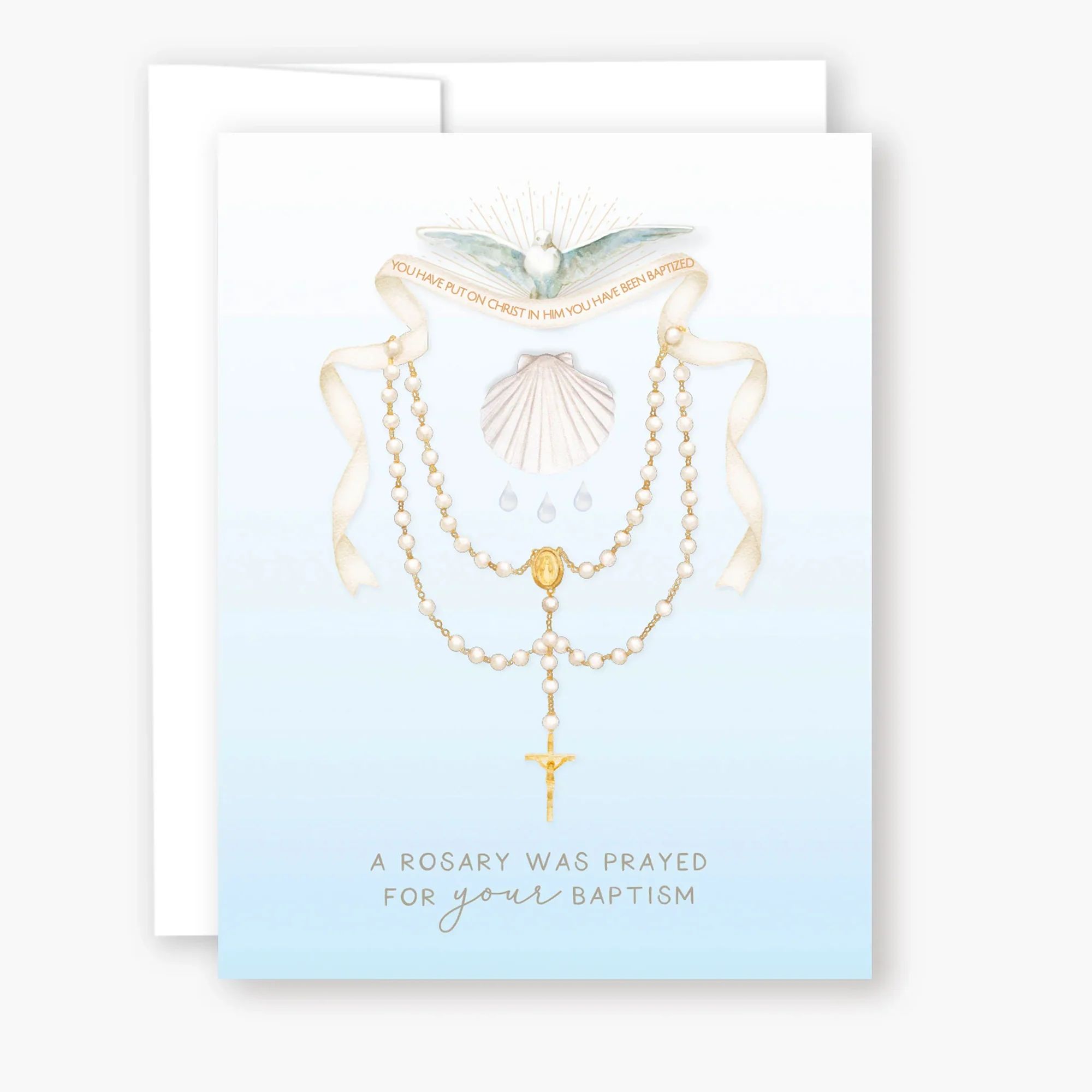 I Prayed a Rosary for Your Baptism Greeting Card