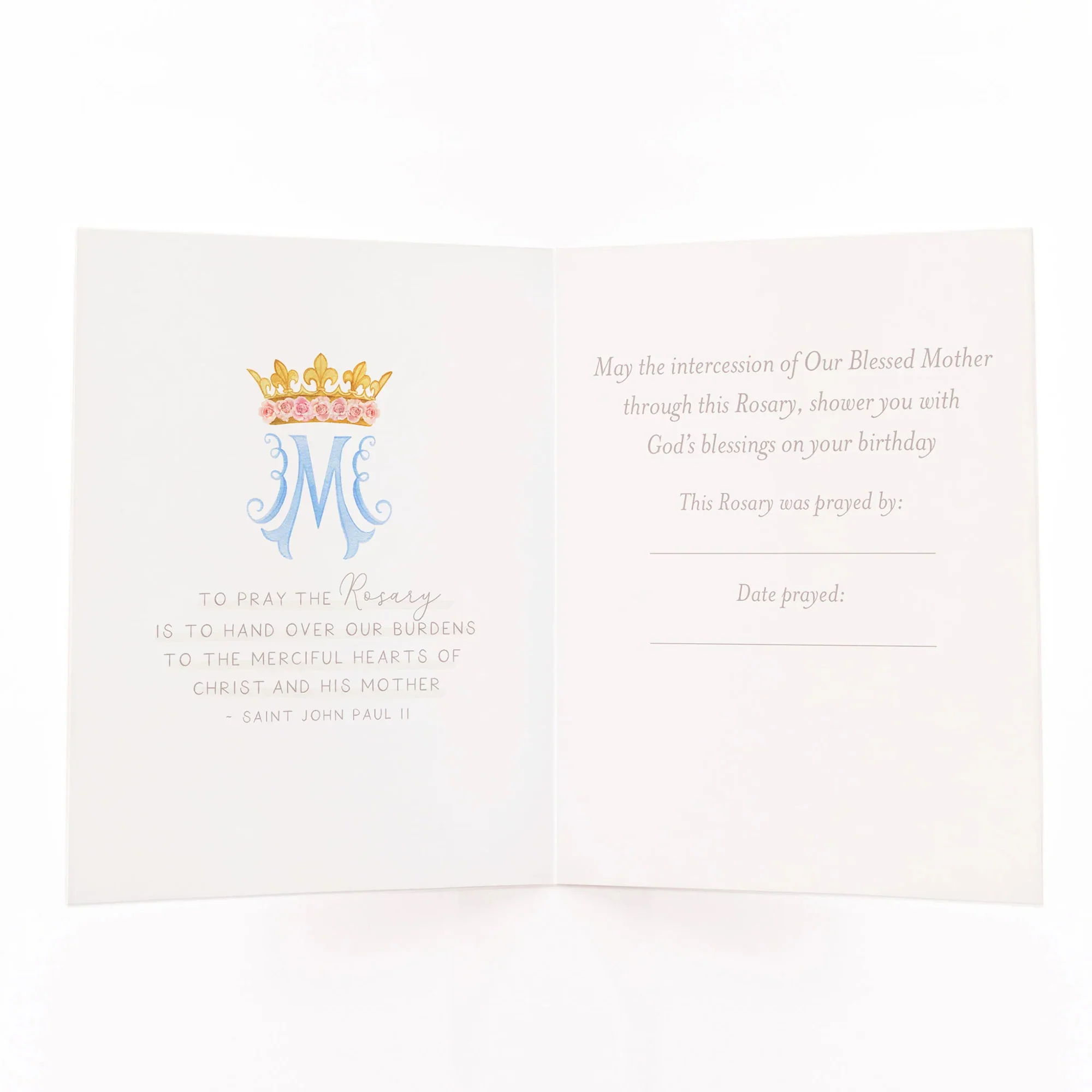 I Prayed a Rosary for Your Birthday Greeting Cards (Variety 4 Pack) - Image 6