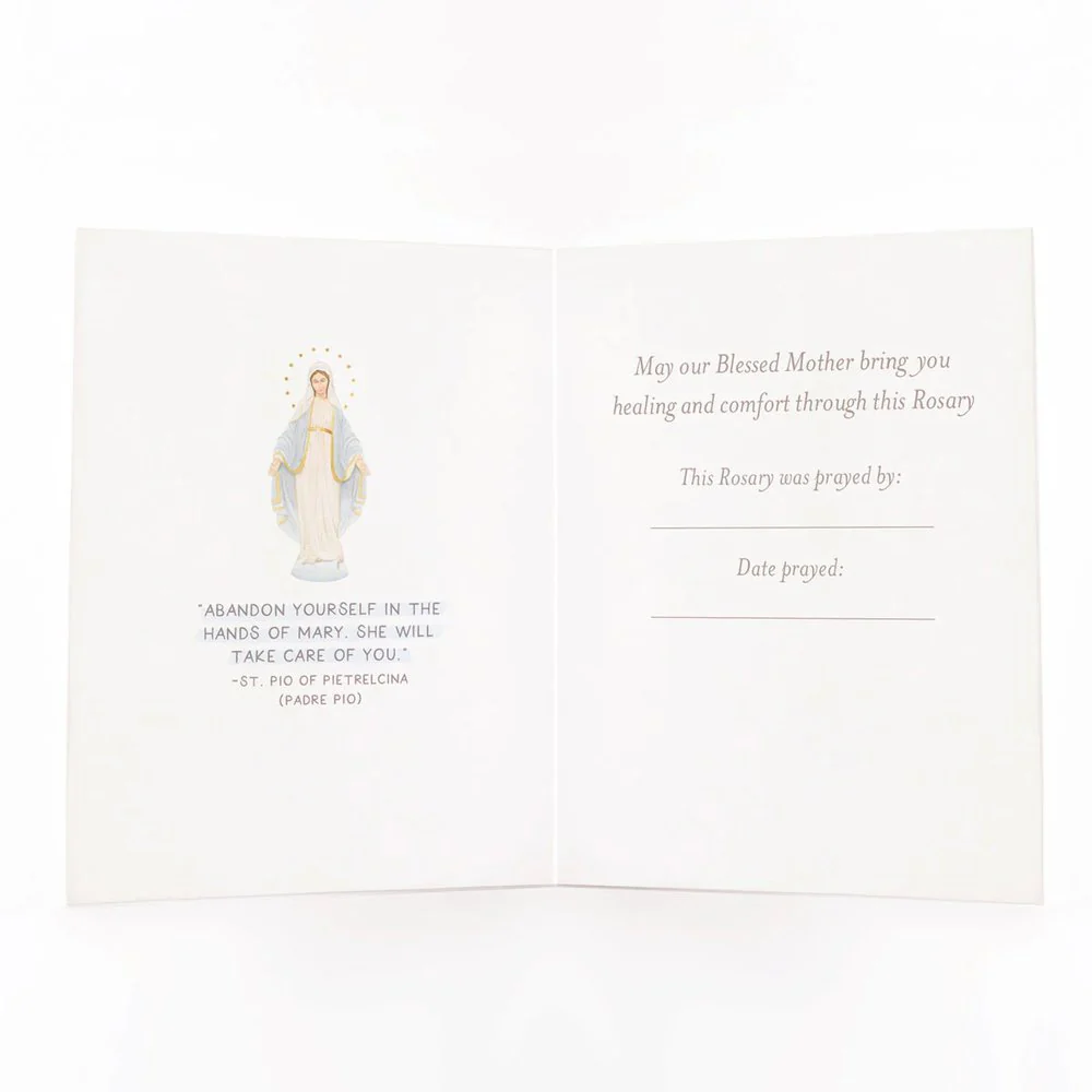 I Prayed a Rosary for Your Healing Greeting Cards (4 Pack) - Image 2