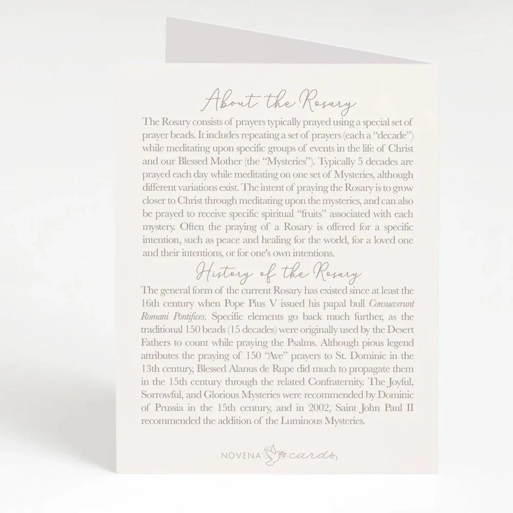 I Prayed a Rosary for Your Healing Greeting Cards (4 Pack) - Image 3