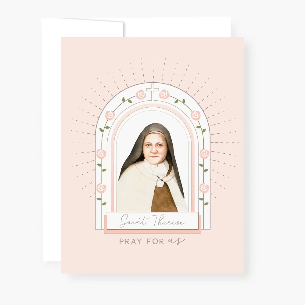 I Prayed a St. Therese Novena for You Greeting Card
