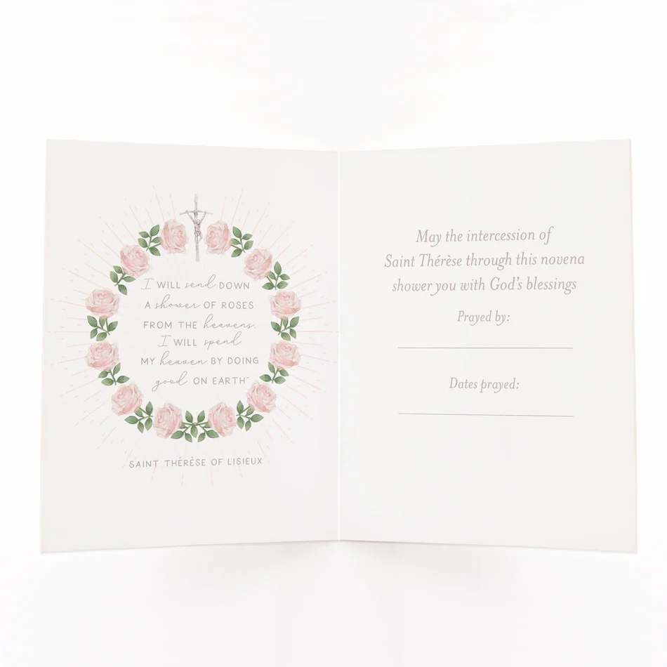 I Prayed a St. Therese Novena for You Greeting Card - Image 3