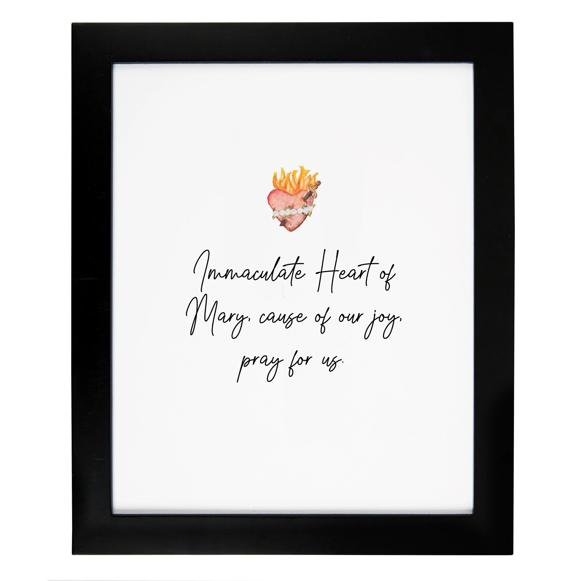 IHM Prayer Black Framed Art Print - 8x10"