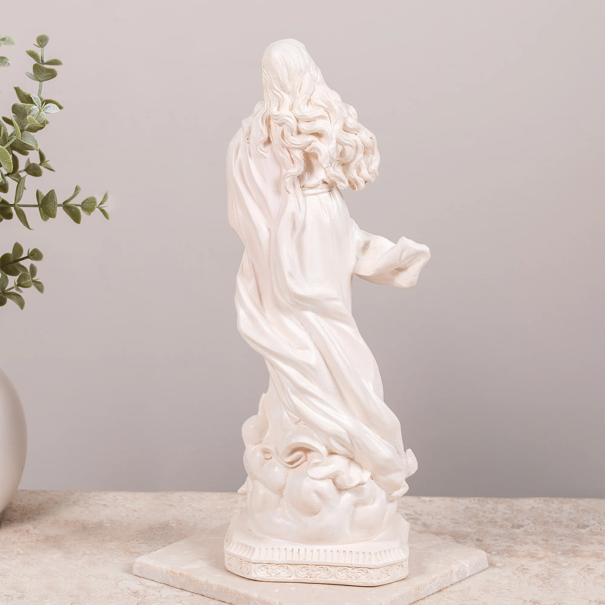 Immaculate Conception Statue - White or Hand Painted - 12" - Image 4
