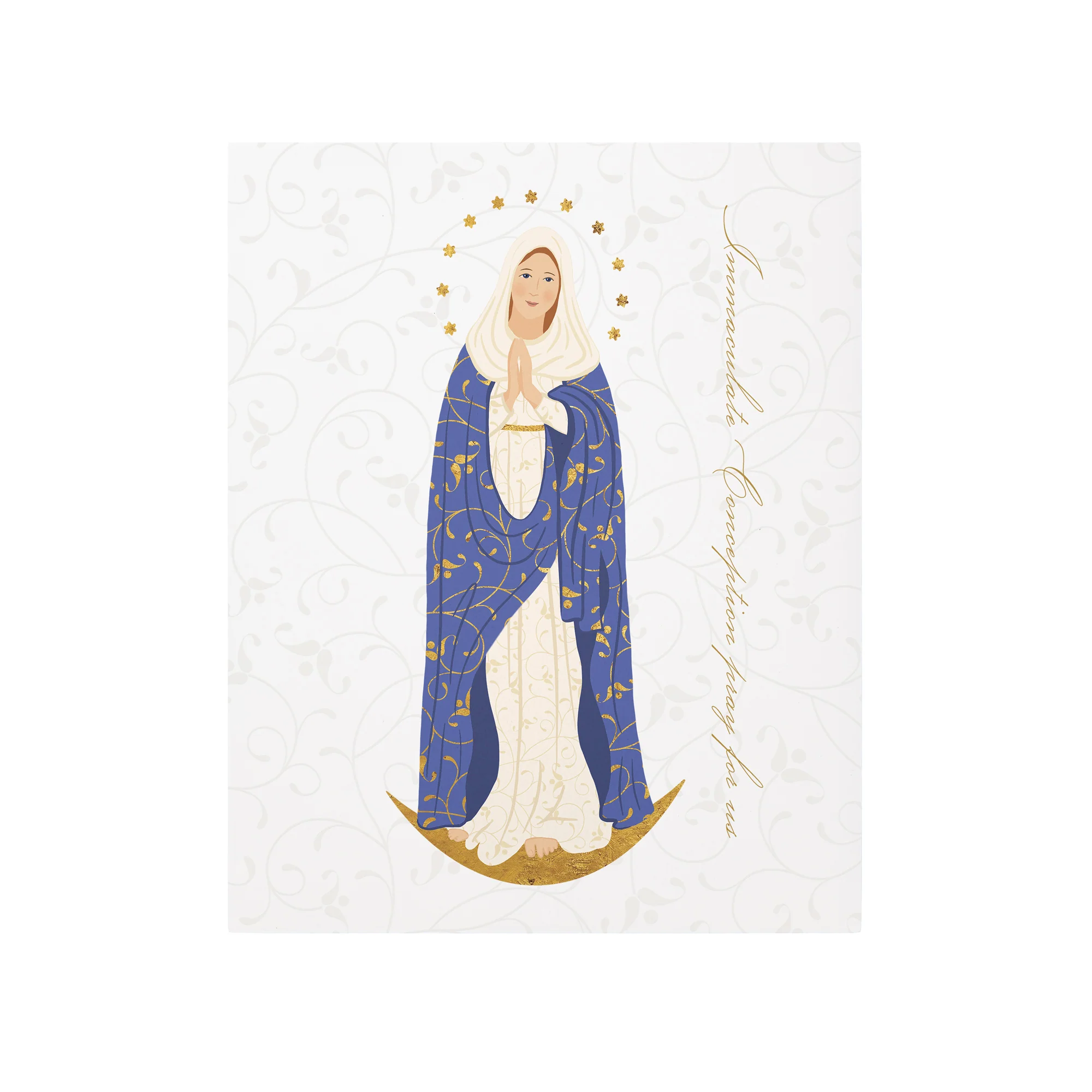 Immaculate Conception Toile Art Plaque - 8" x 10" - Image 2