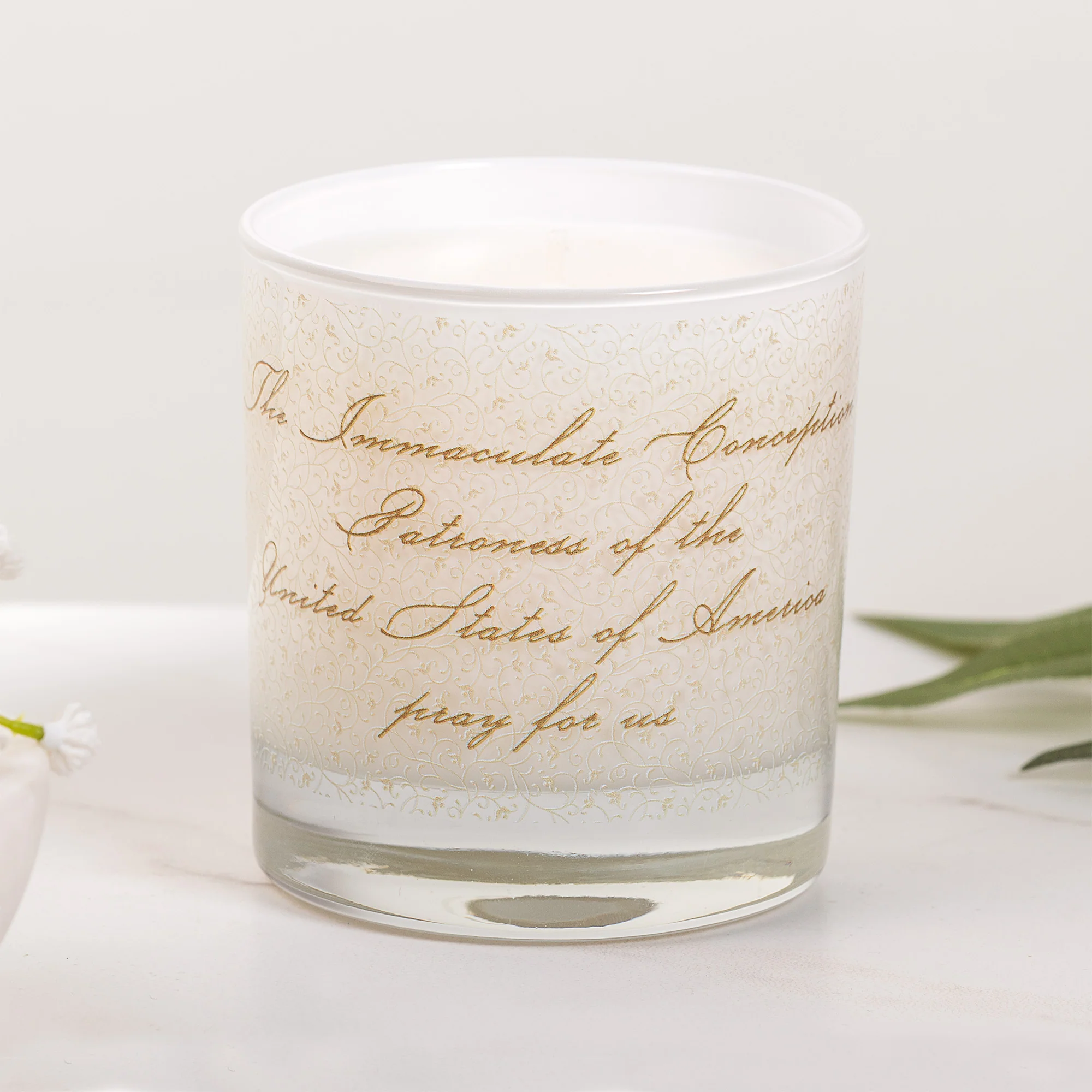 Immaculate Conception Toile Candle - Image 2