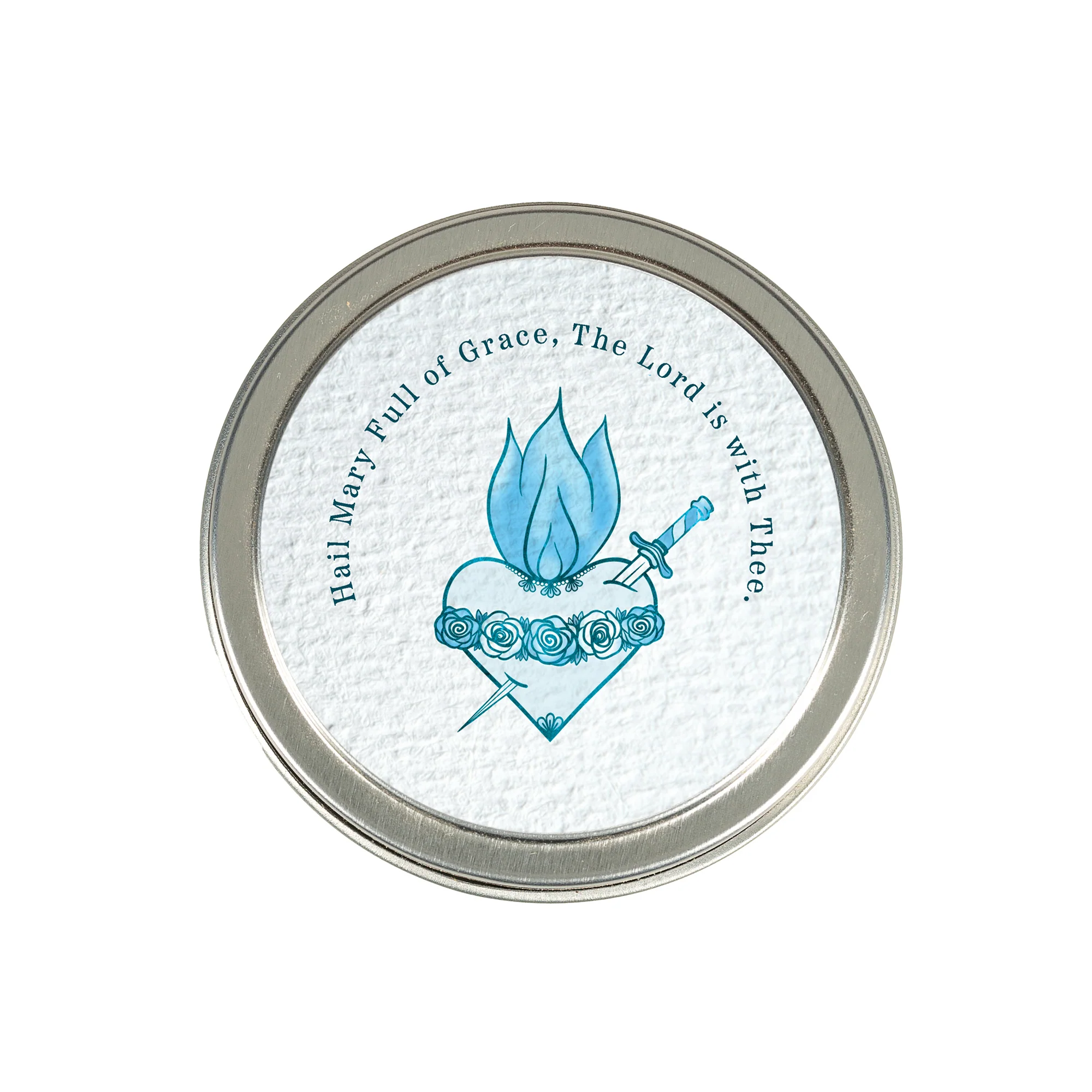 Immaculate Heart of Mary Candle Tin - Image 2