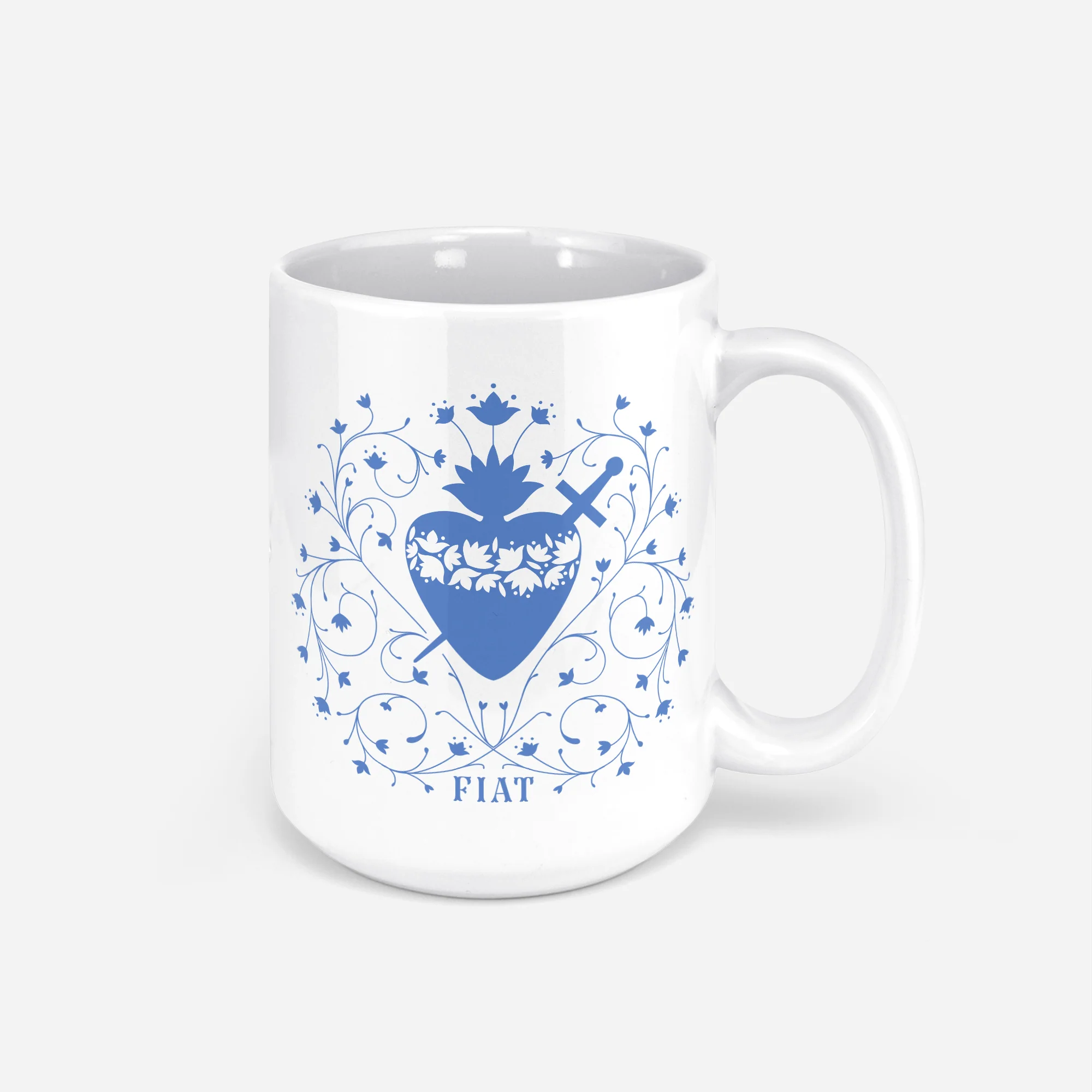 Immaculate Heart of Mary Fiat Coffee Mug - Image 2