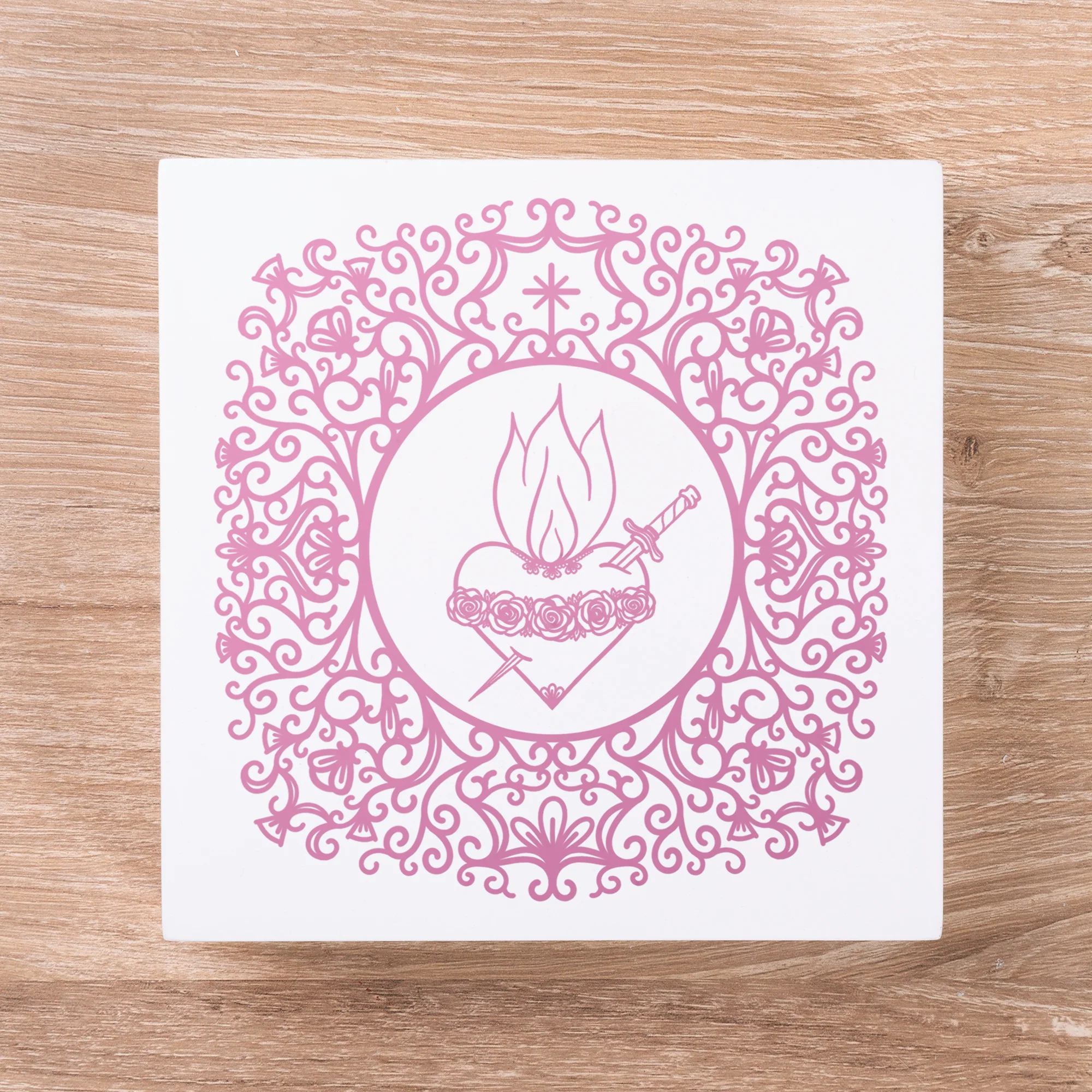 Immaculate Heart of Mary Filigree Block - Image 2
