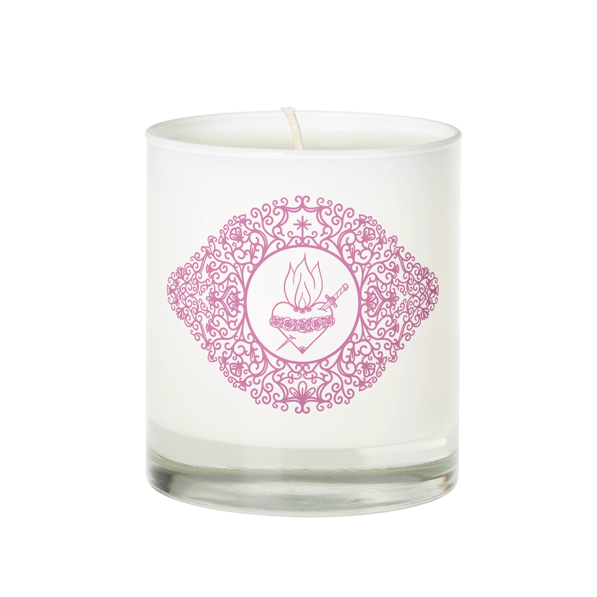 Immaculate Heart of Mary Filigree Candle - Image 2