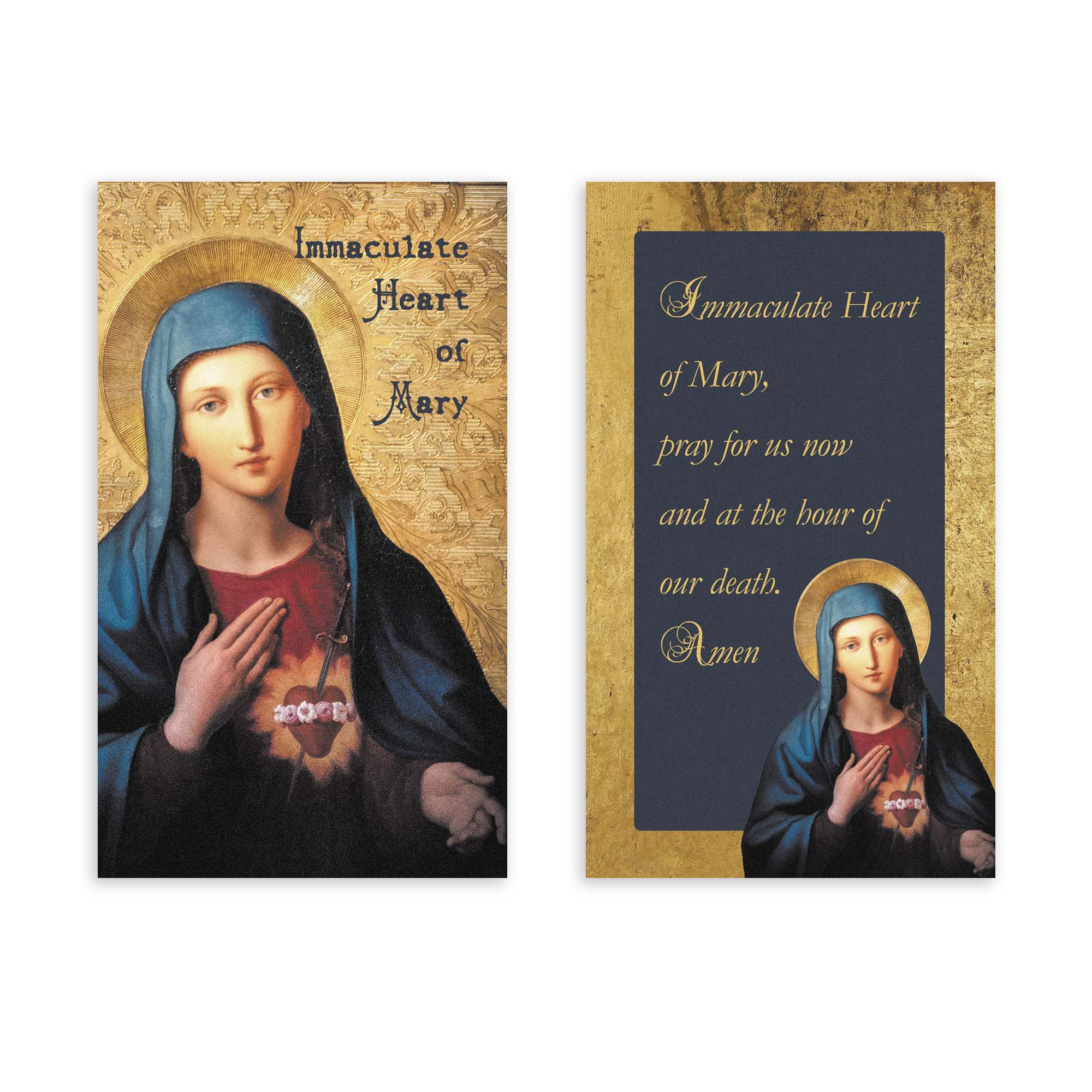 Immaculate Heart of Mary Prayer Card - Image 2