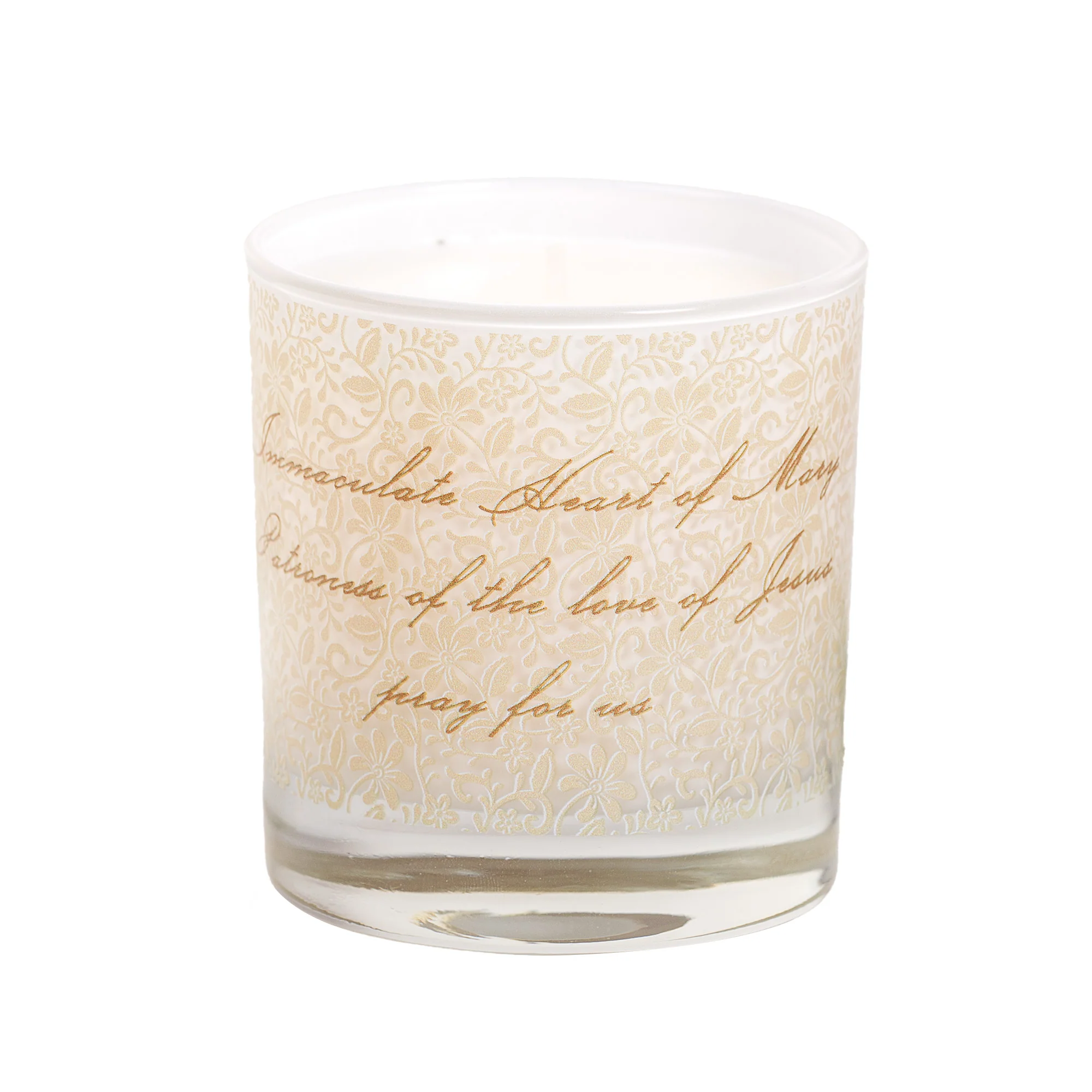 Immaculate Heart of Mary Toile Candle - Image 4