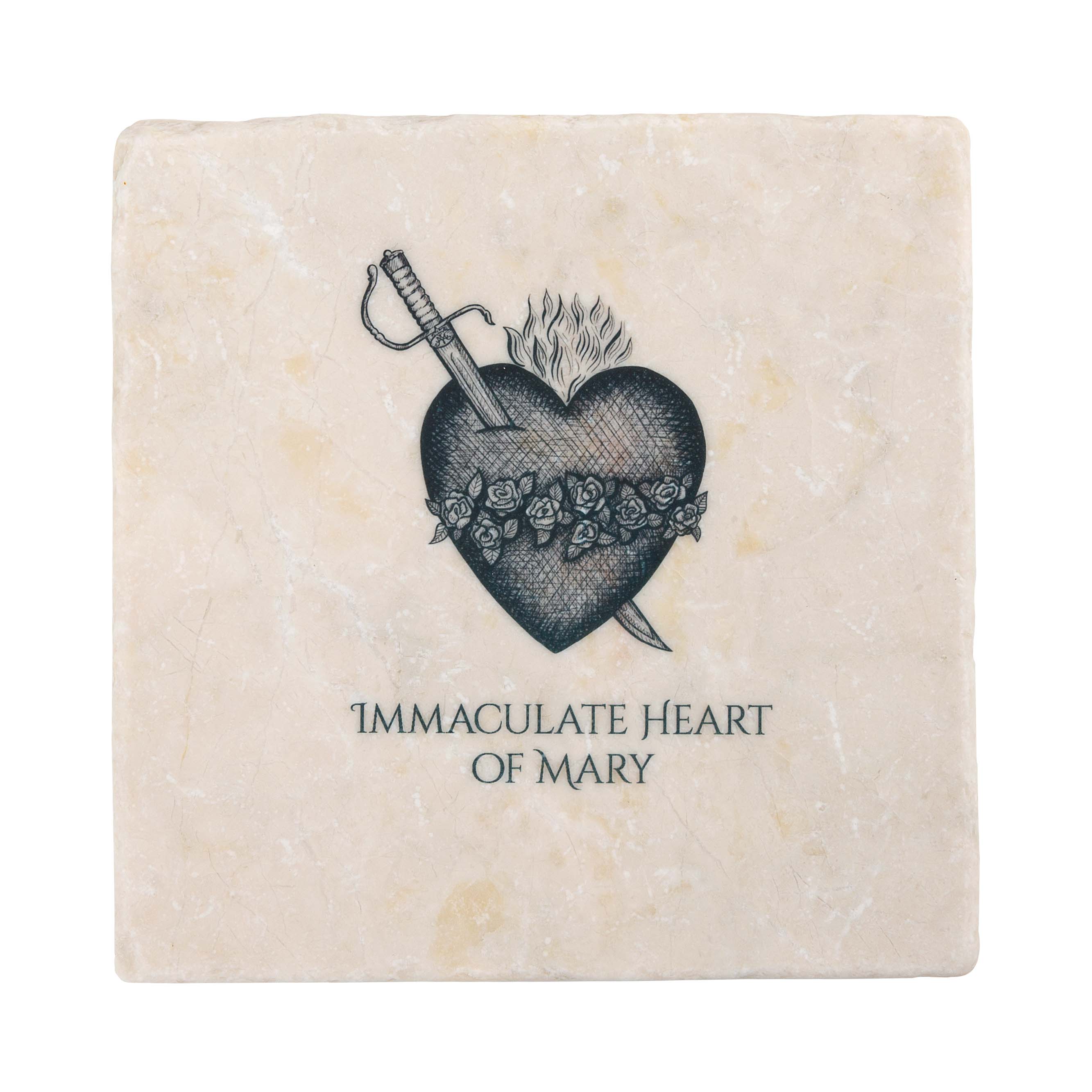 Immaculate Heart of Mary Tumbled Stone Tile - Image 2