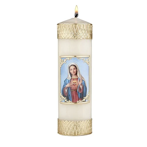 Immaculate Heart Pillar Candle