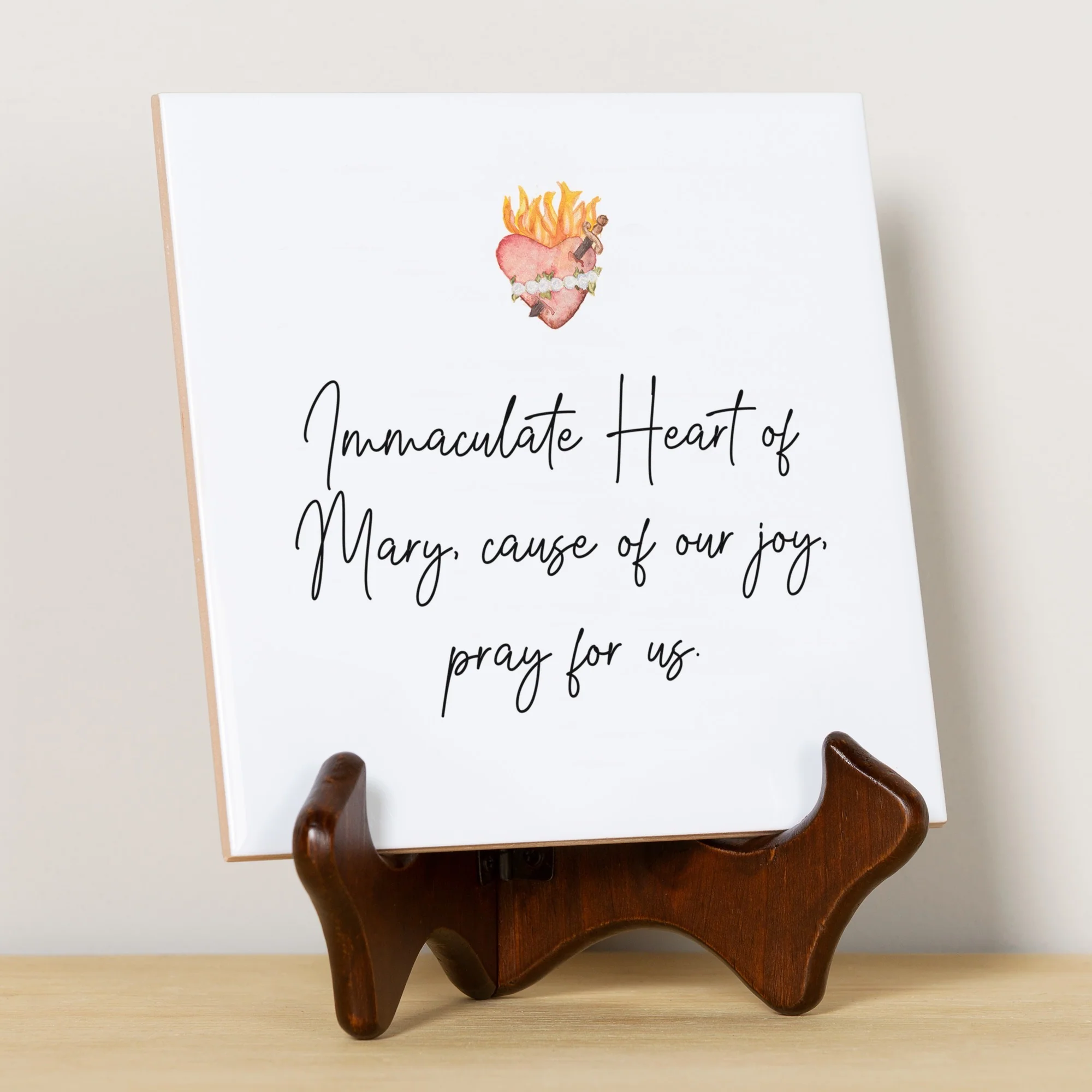 Immaculate Heart Prayer Tile - Image 2